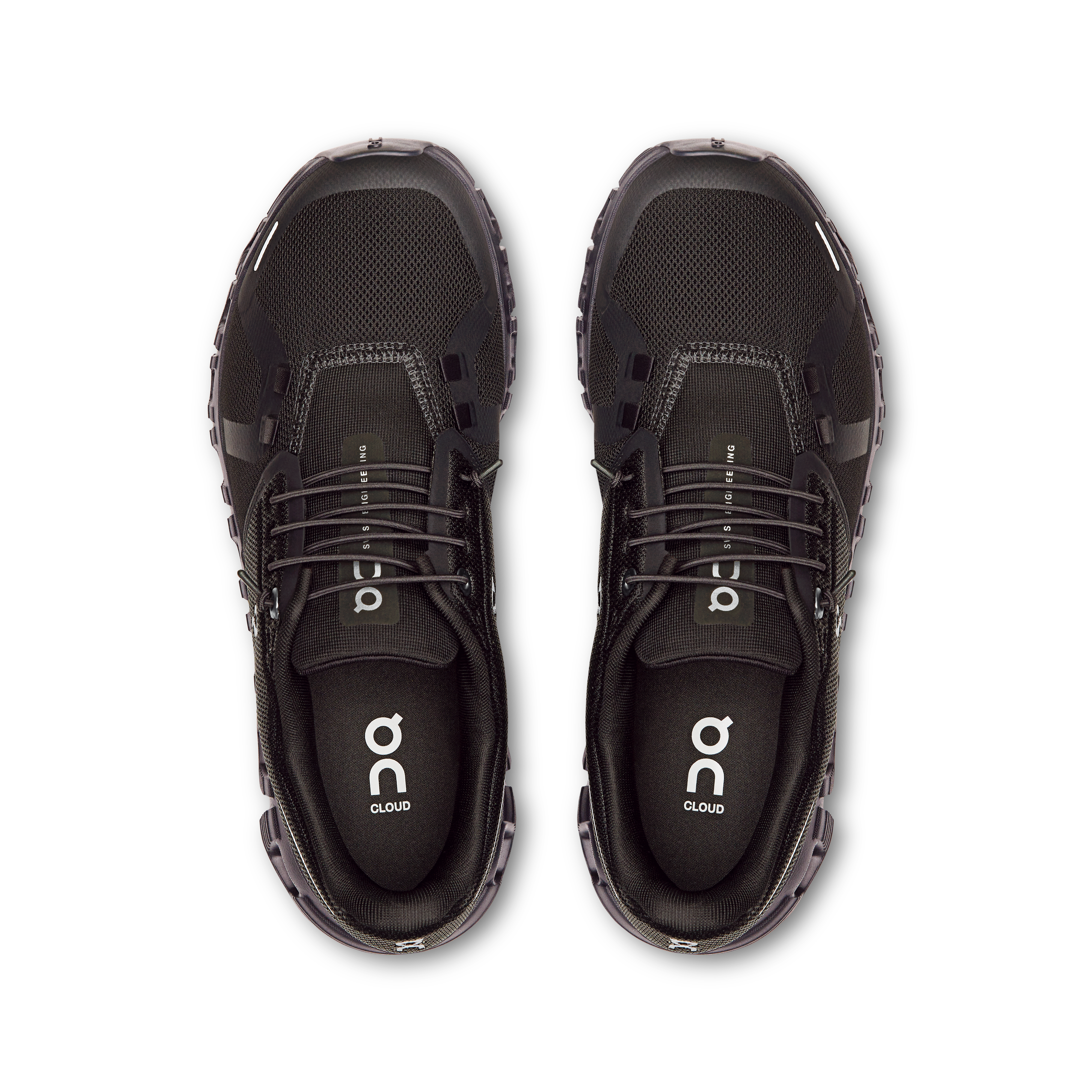 On Cloud 6 Wide Black & Black Femme Active Life Chaussures