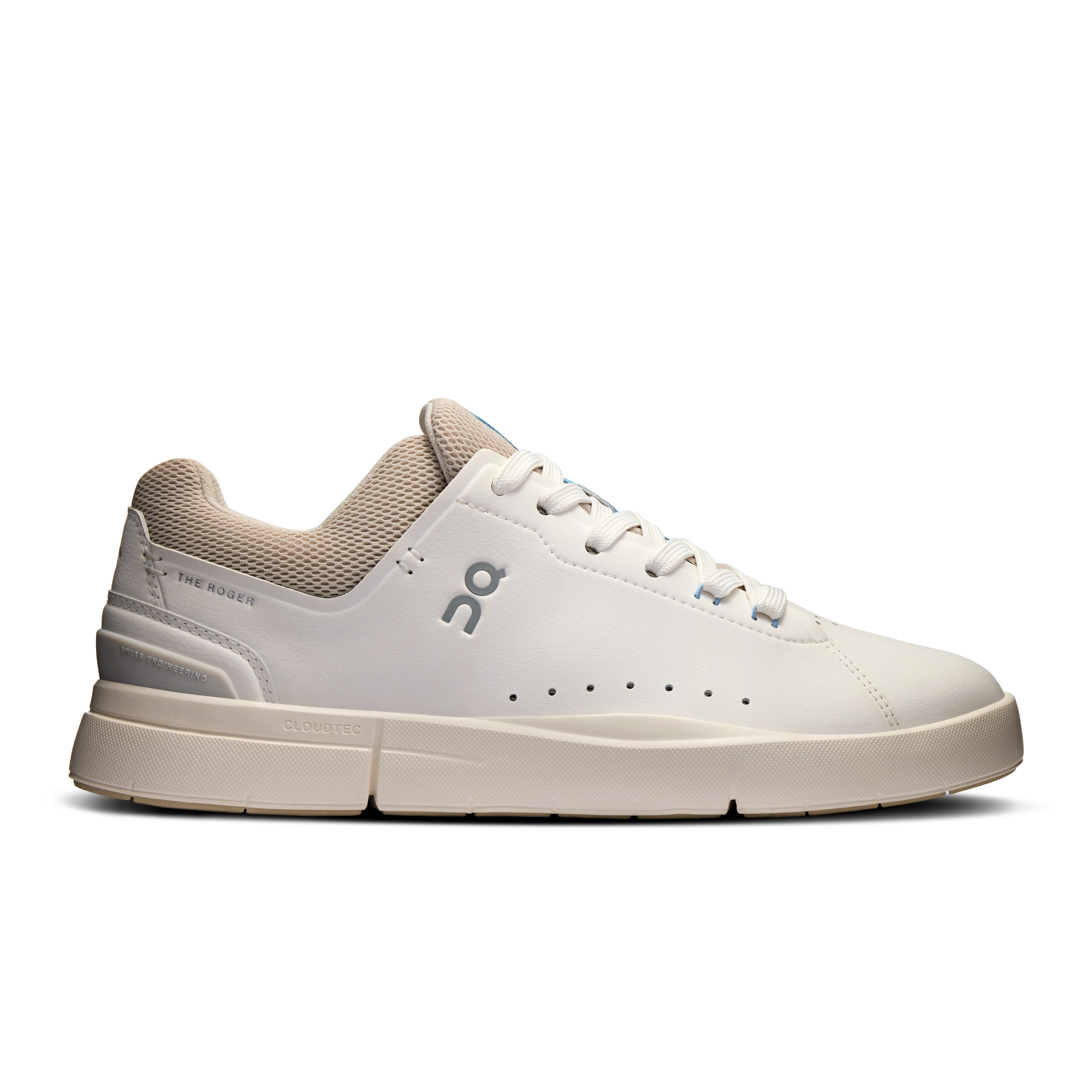 THE ROGER Advantage Lifestyle Shoe in White/Sand