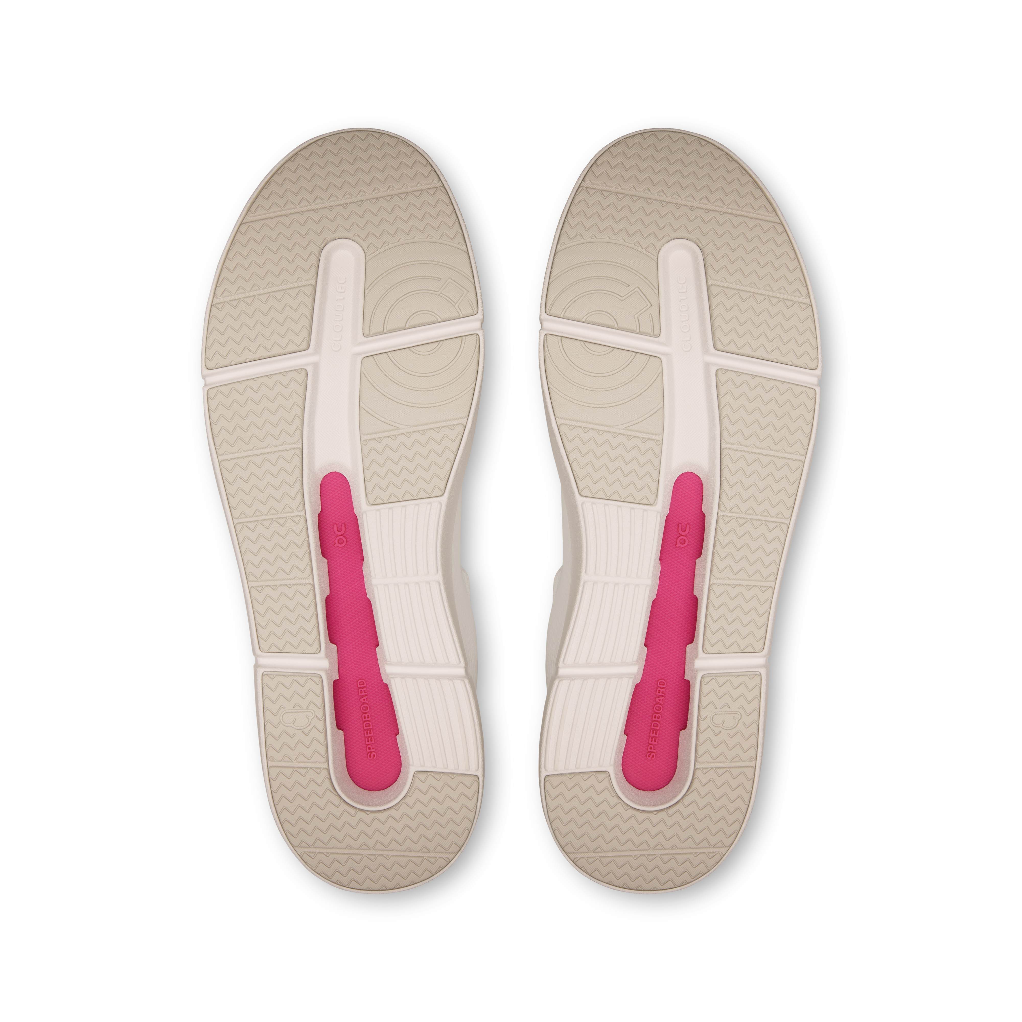 On THE ROGER Advantage White & Pink Women Tennis Shoes