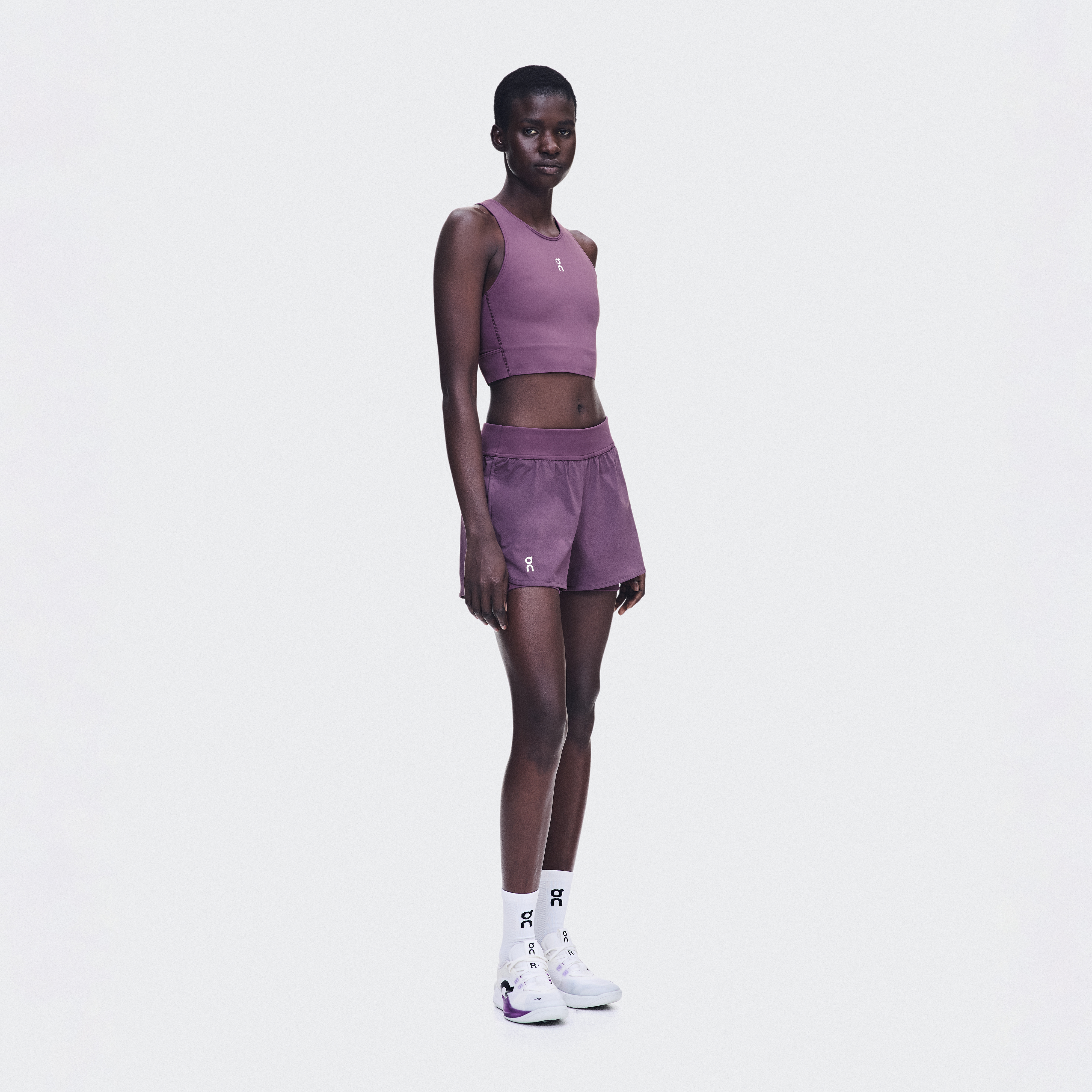 3" Court Shorts 2-in-1 in Cassis
