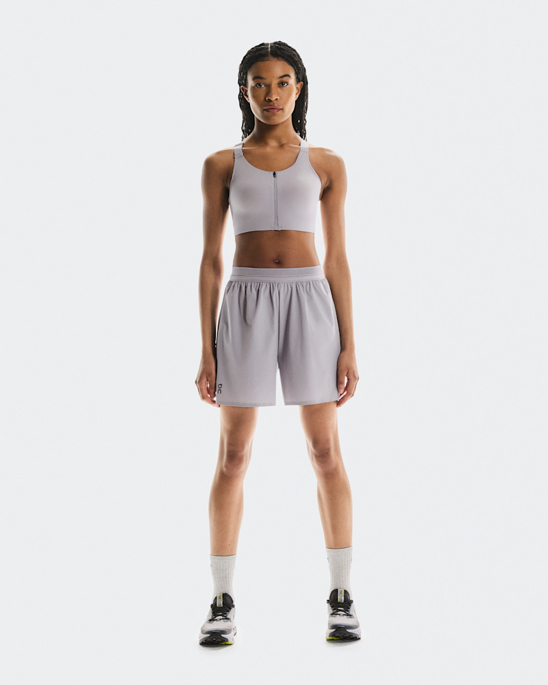 On Women's 5" Performance Shorts in Lilac, Size: Small, Polyamide/Polyester