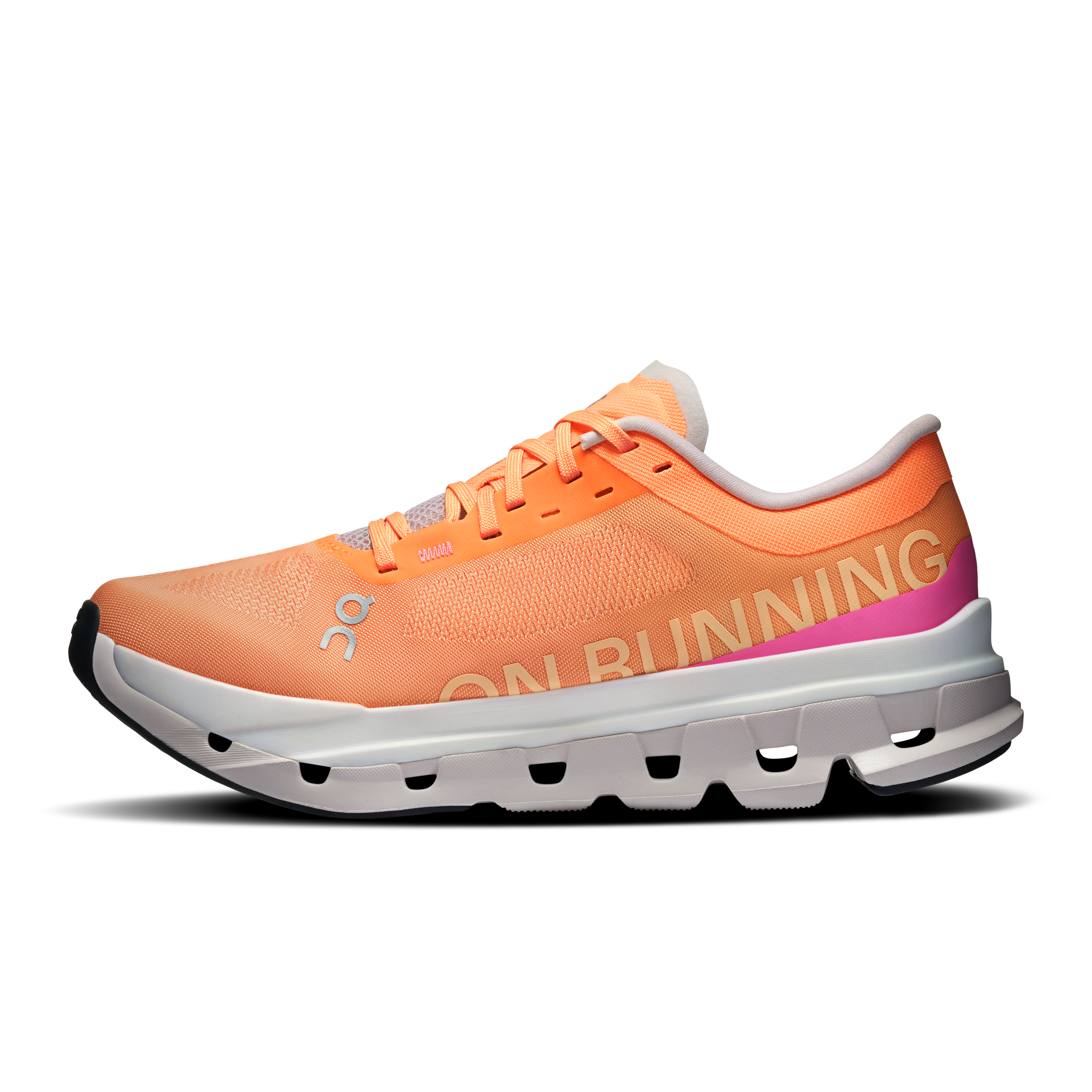 On Cloudflow 5 Tangerine & Silver Women Road running Shoes