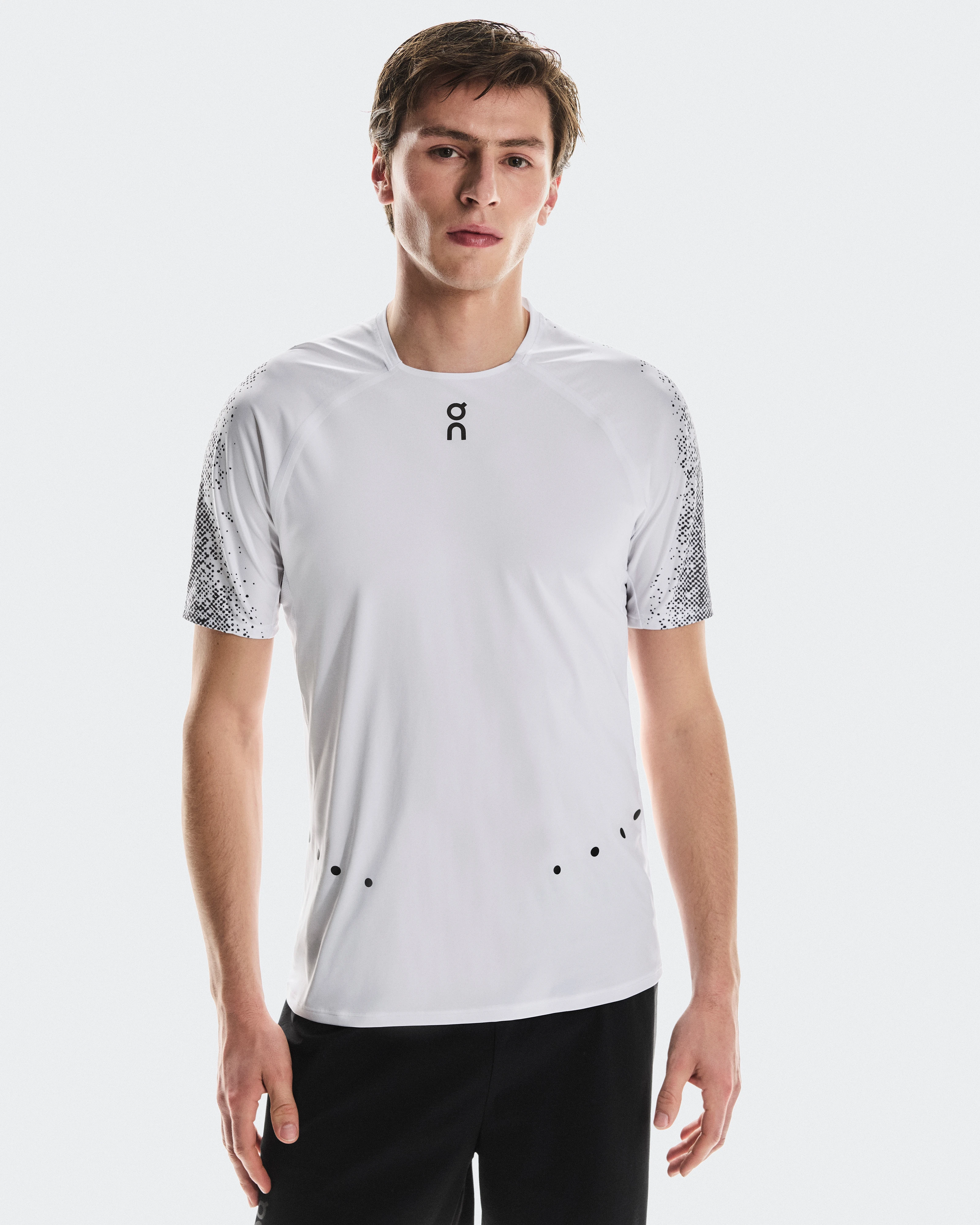 On Ultra-T White & Iron Men Tops and t-shirts