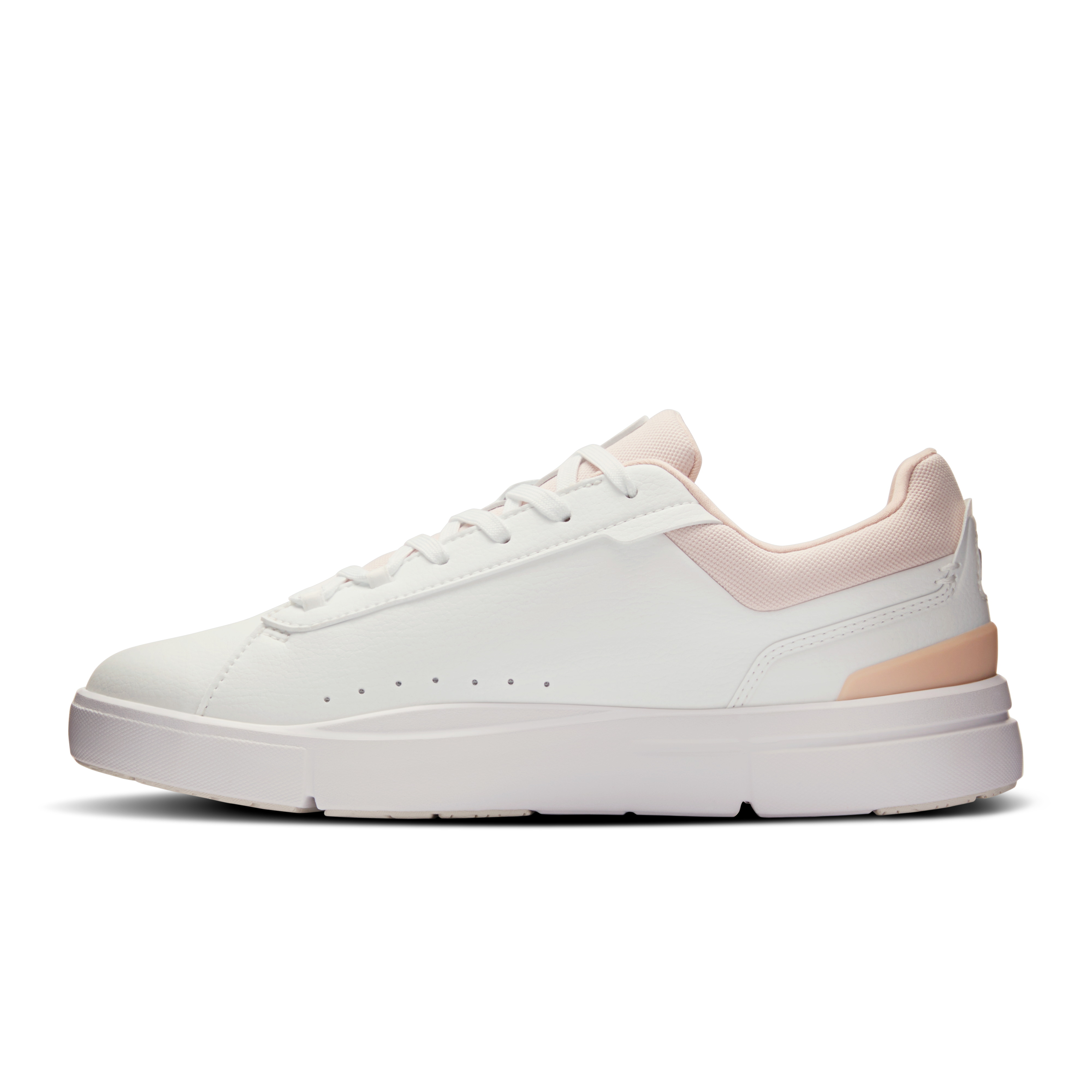 On THE ROGER Advantage White & Rosehip Women Tennis Shoes