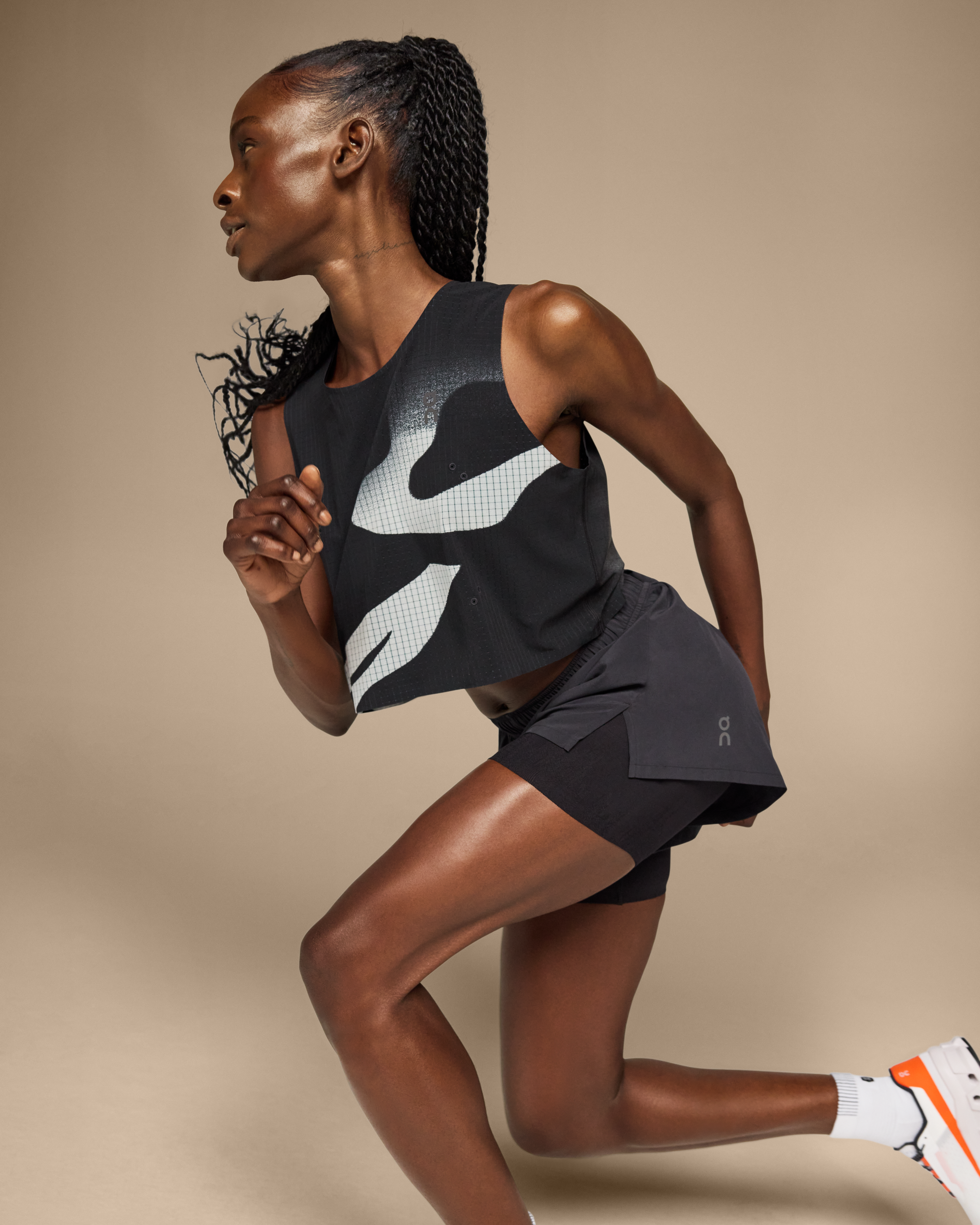 On Pace Tank Black Damen Oberteile