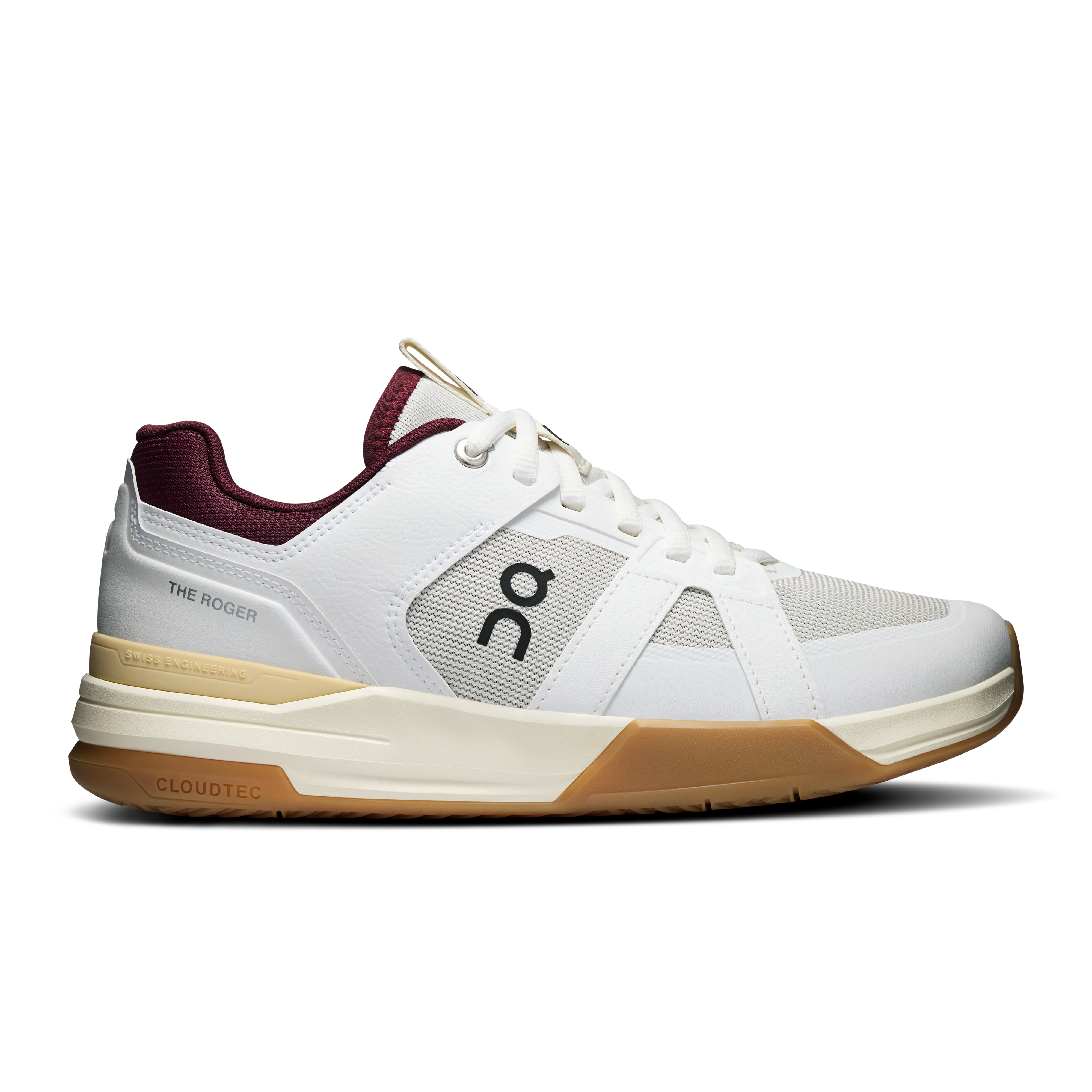 THE ROGER Clubhouse Pro Tennis Shoe in White/Ivory