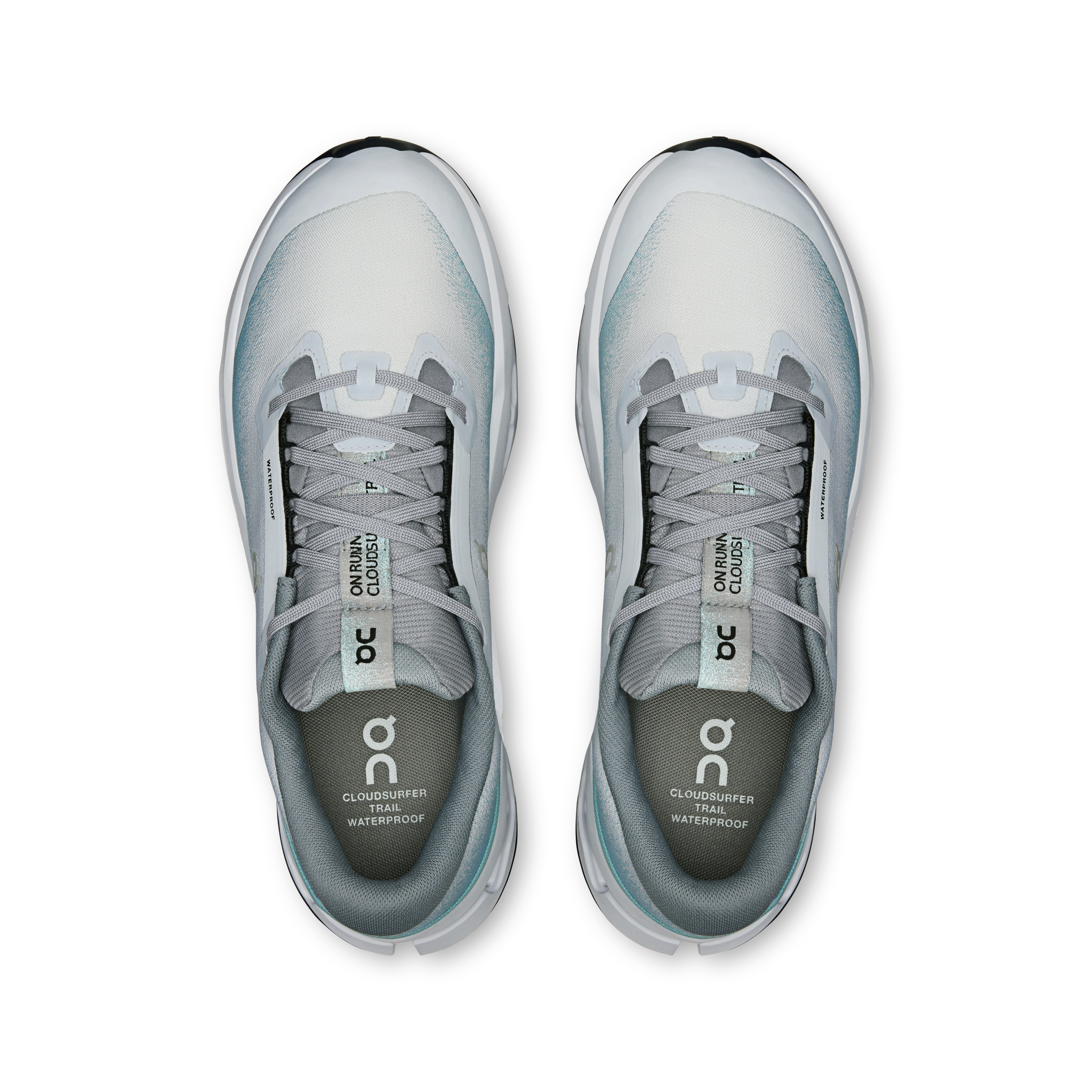 On Cloudsurfer Trail 2 Waterproof Glacier & Tide Men Trail running Shoes