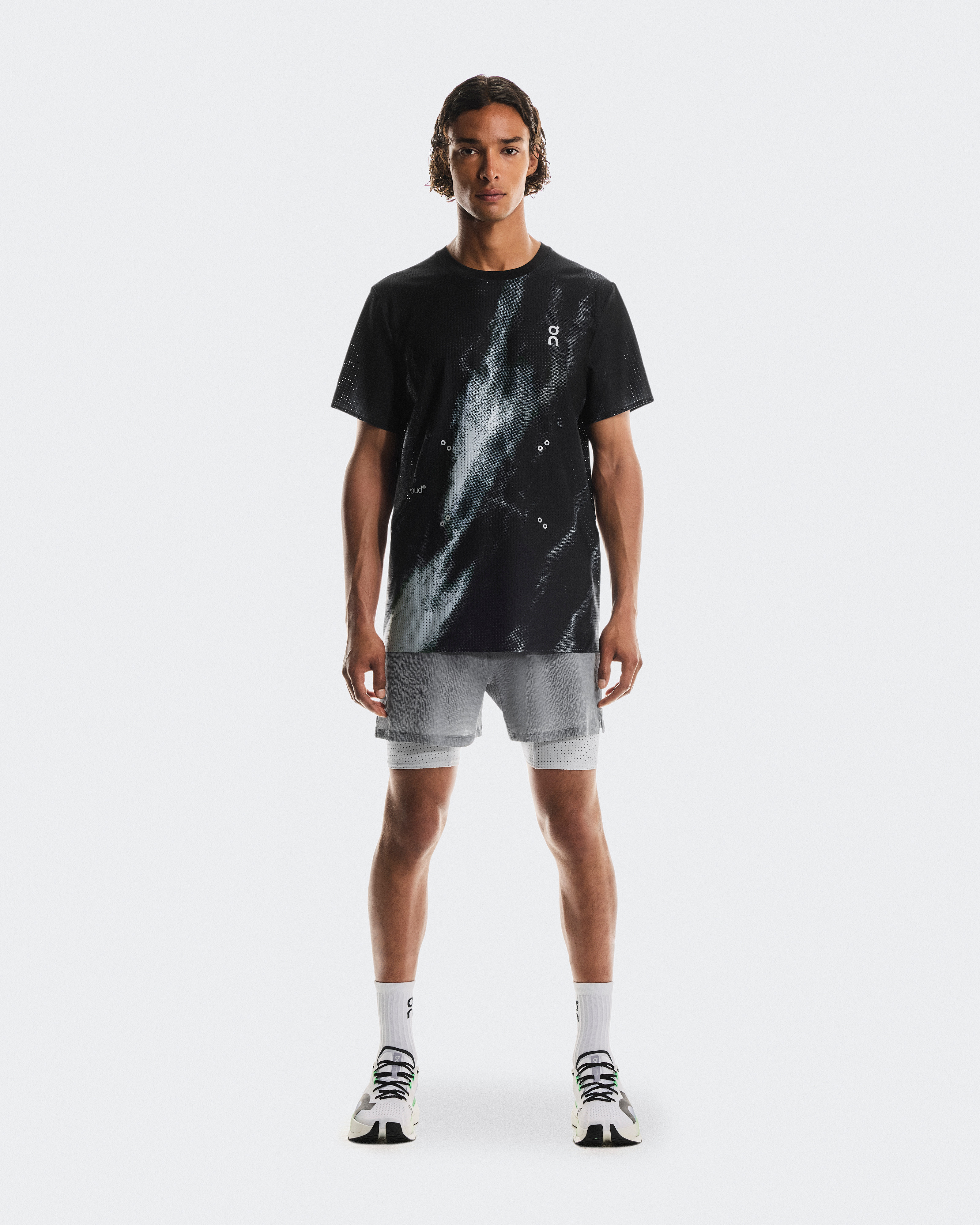 Pace Mesh-TMen / Black | Glacier / L