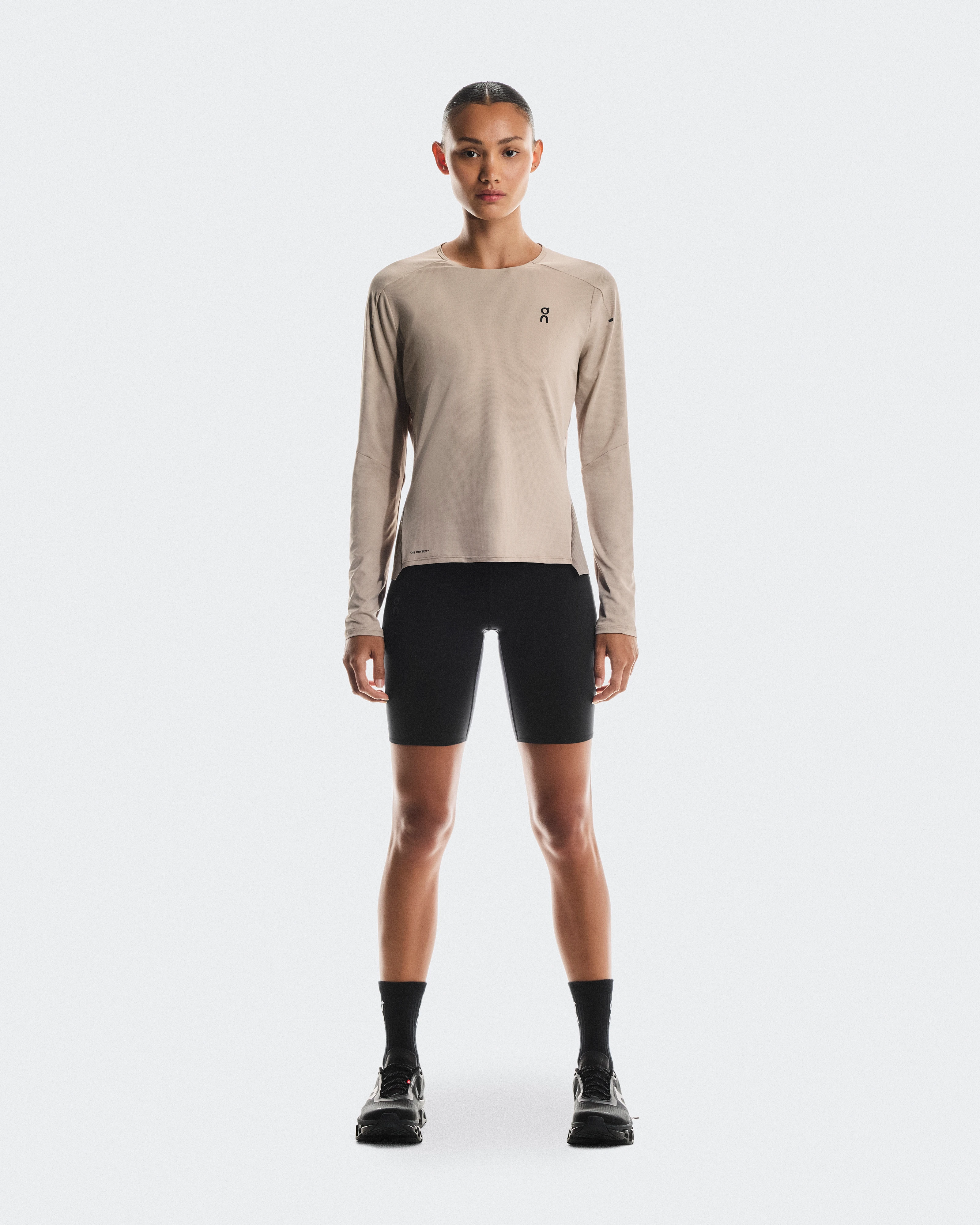 On Performance Long-T Desert & Cinder Women Tops and t-shirts