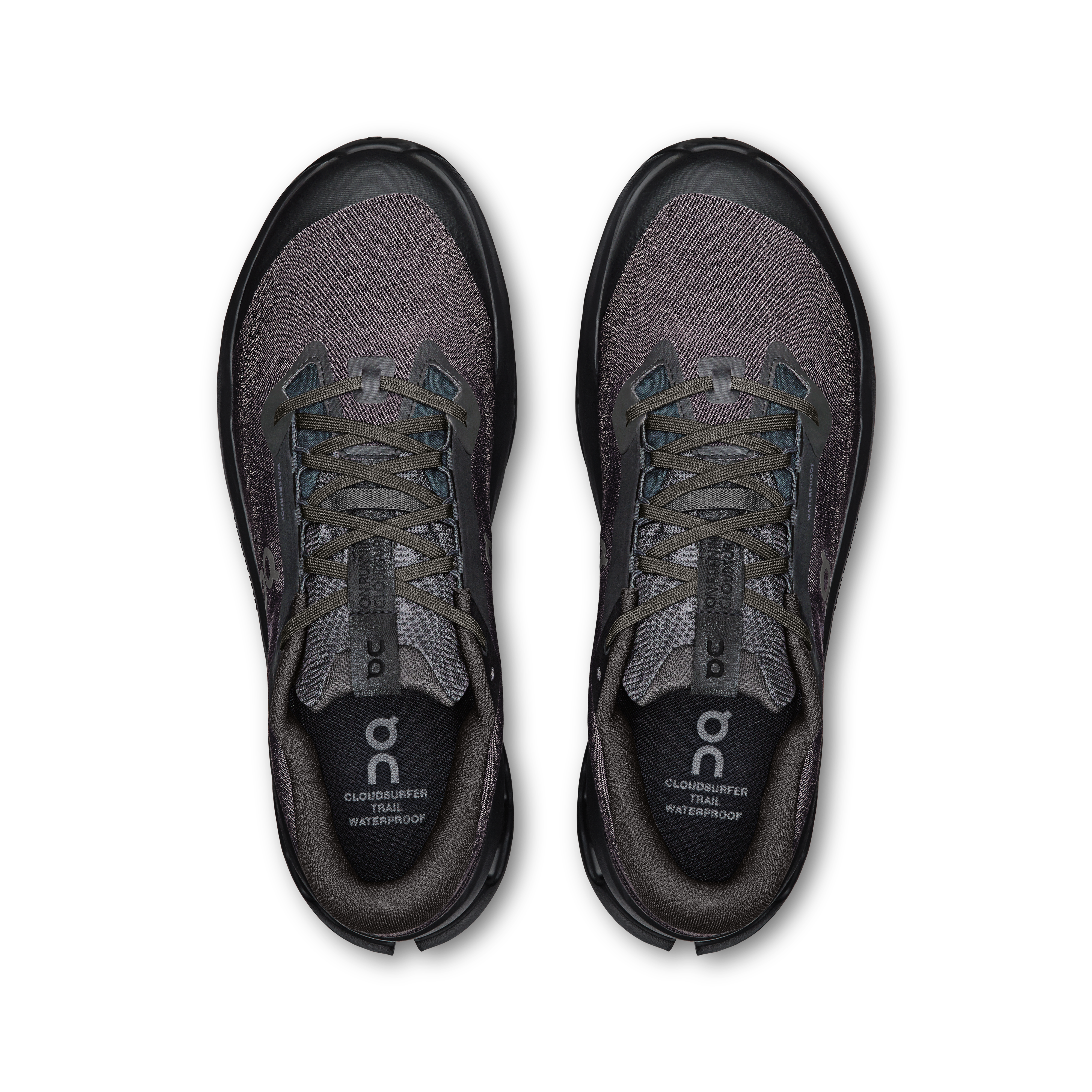 On Cloudsurfer Trail 2 Waterproof Black & Black Men Trail running Shoes