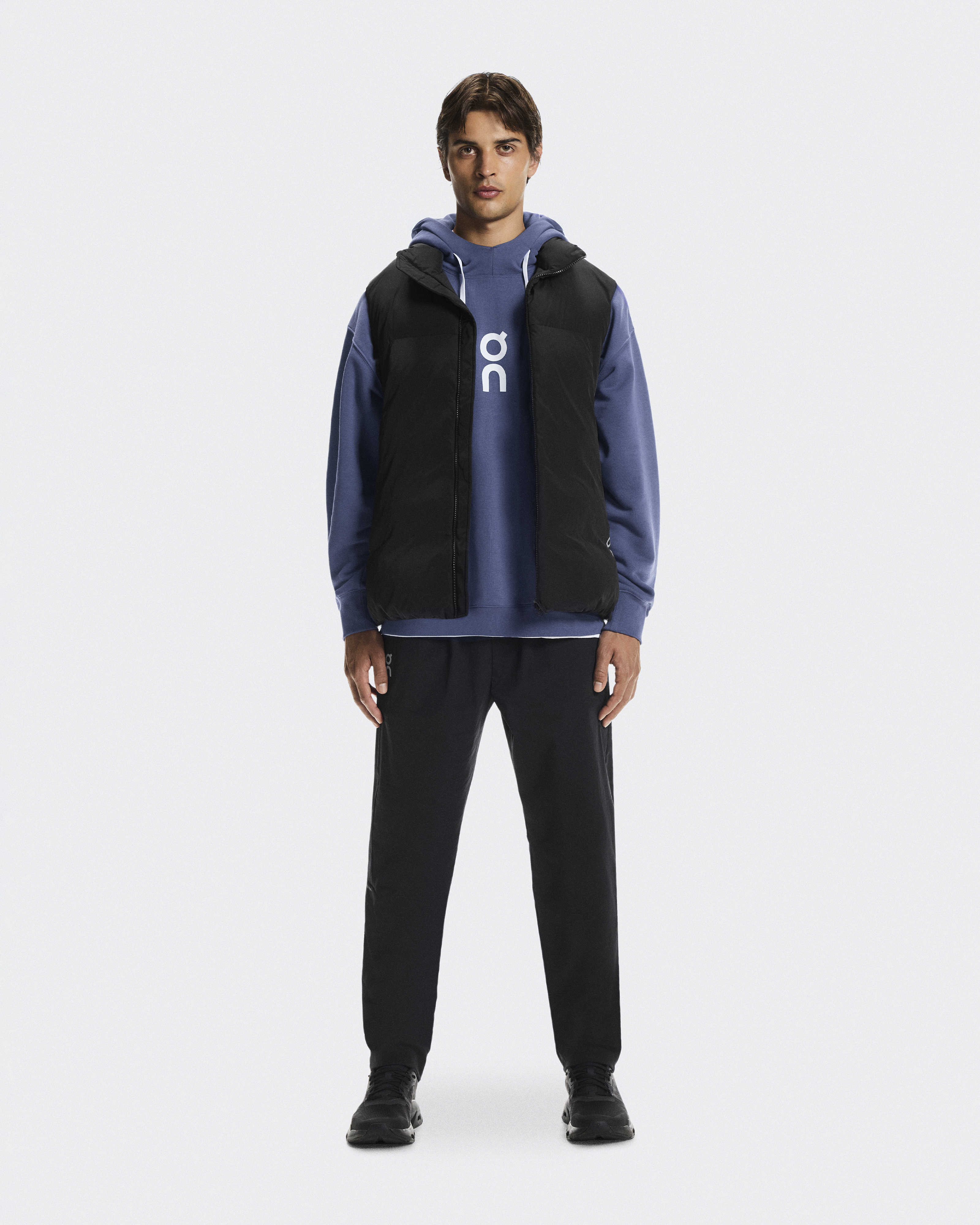 On Men's All-Day Puffer Vest in Black, Size: Medium, Polyamide/Mesh Polyester