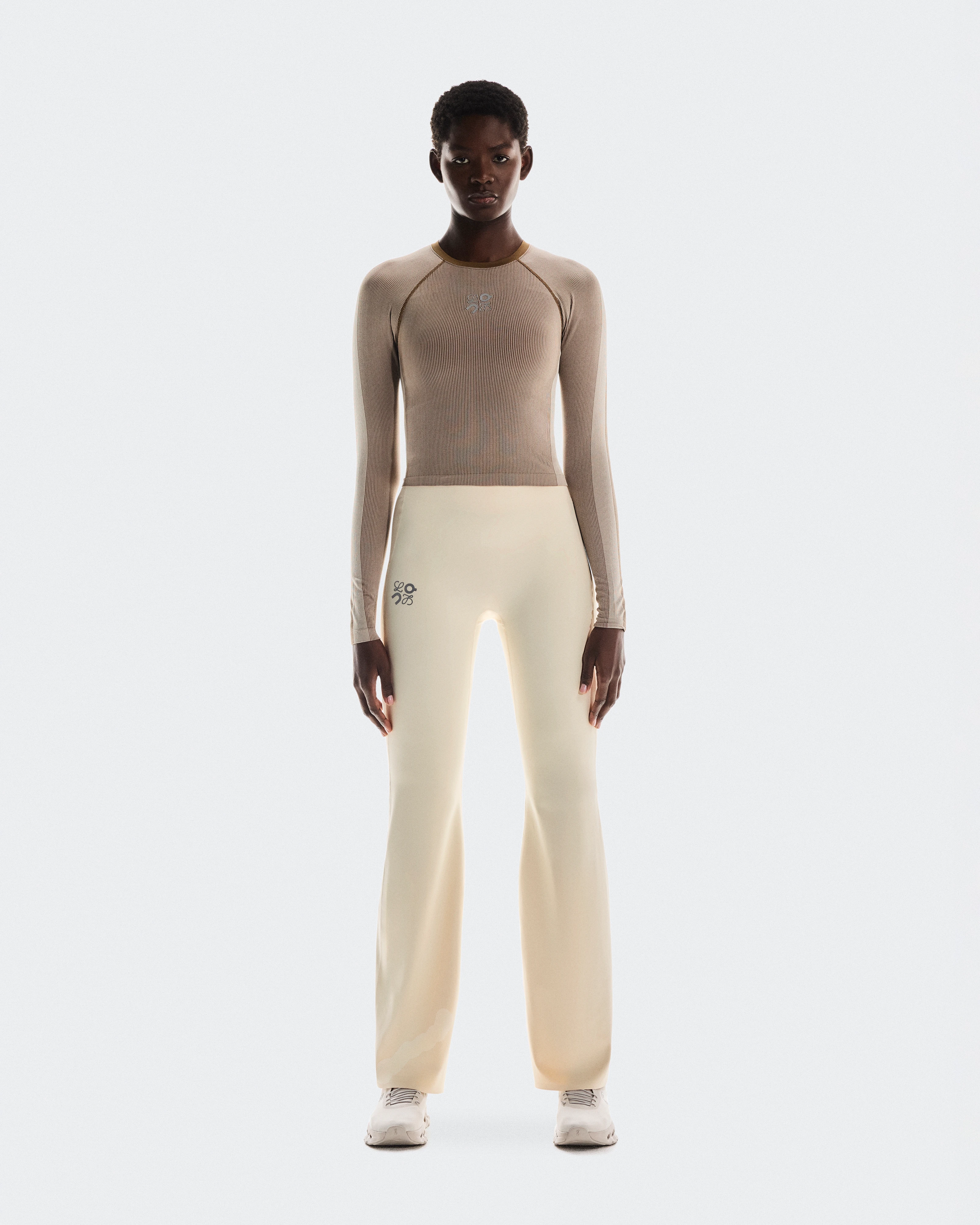 On Soft Bootleg Pants LOEWE Ivory Women Pants