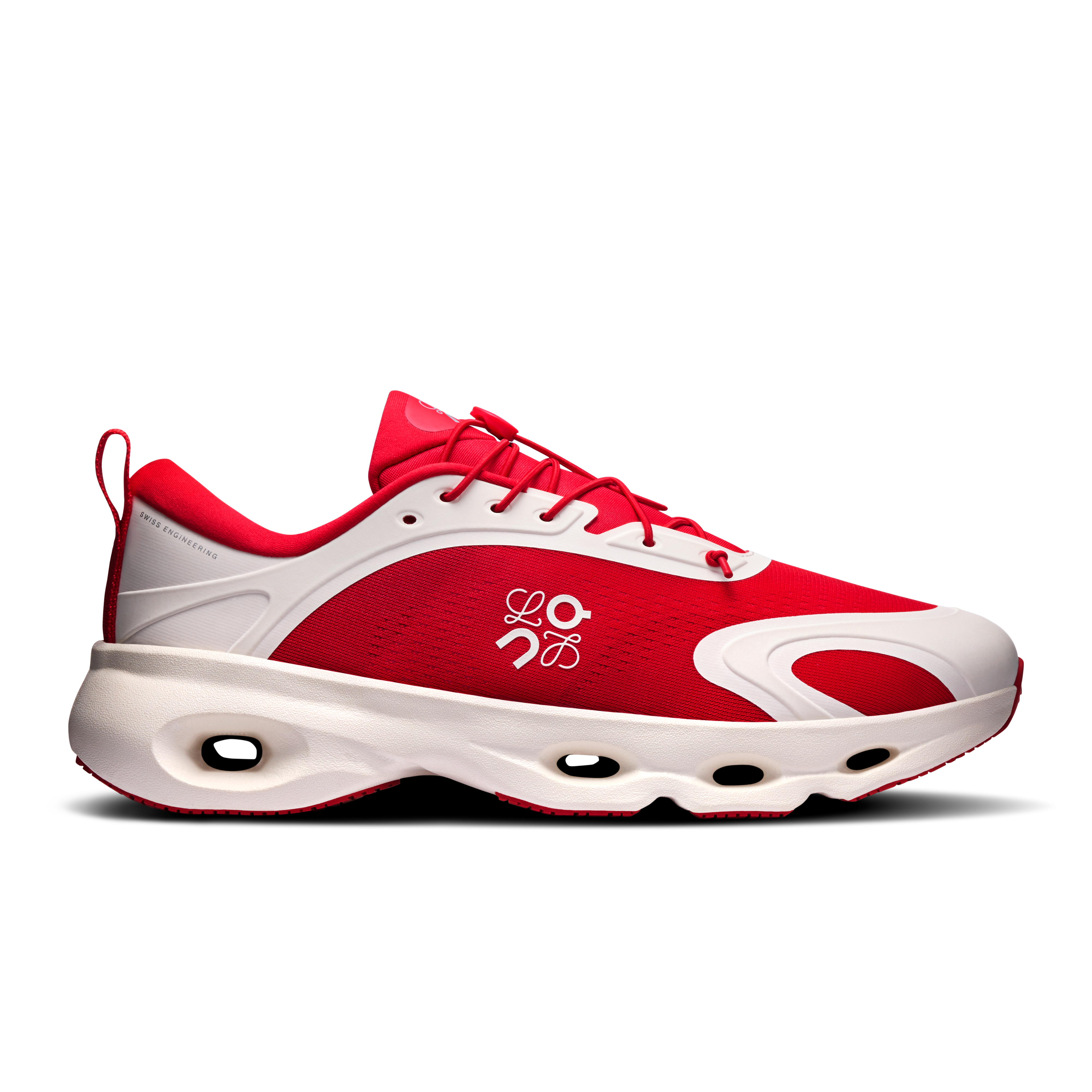 Cloudsolo LOEWE Lifestyle Shoe in Red/Eggshell