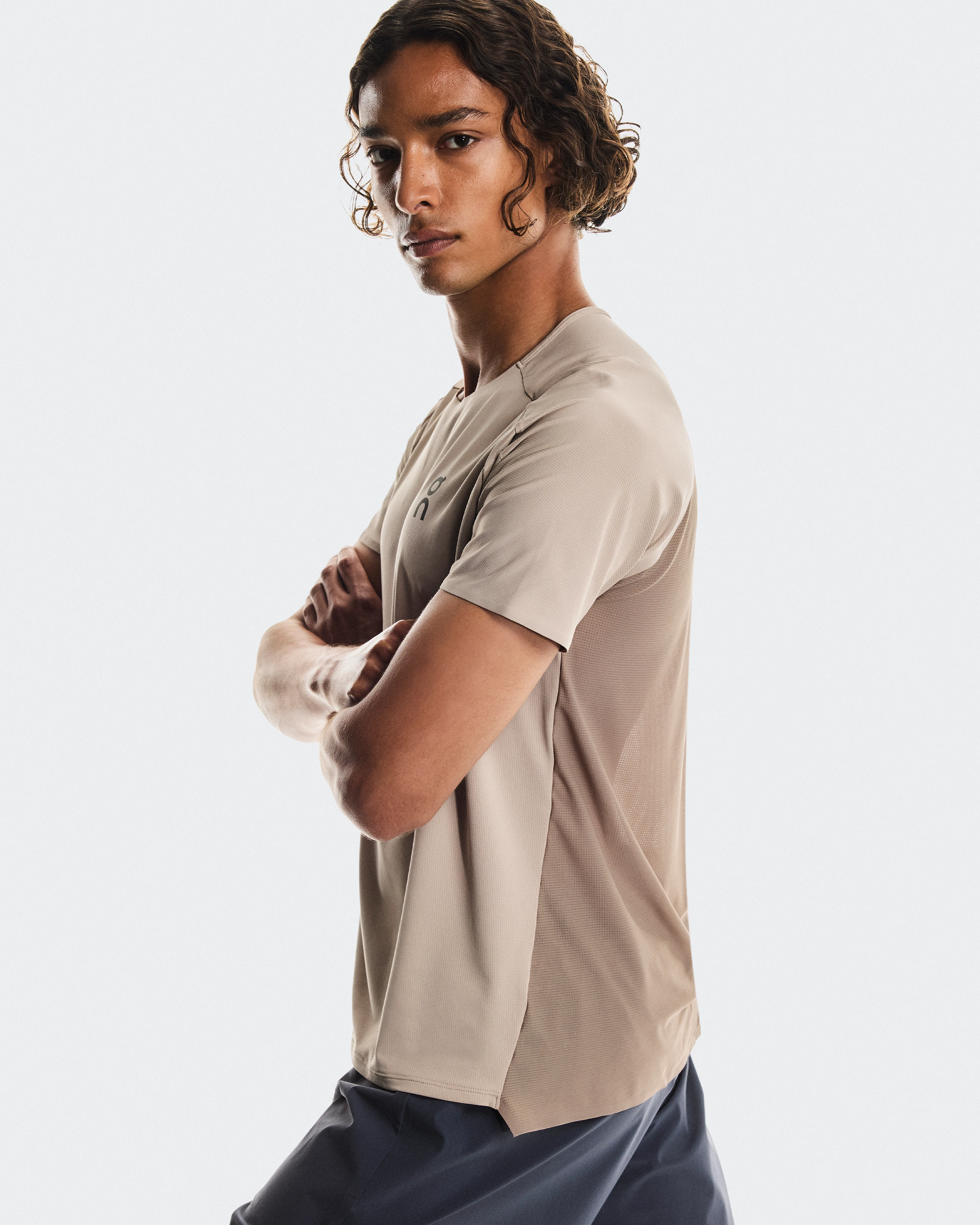 On Performance-T Desert & Cinder Men Tops and t-shirts