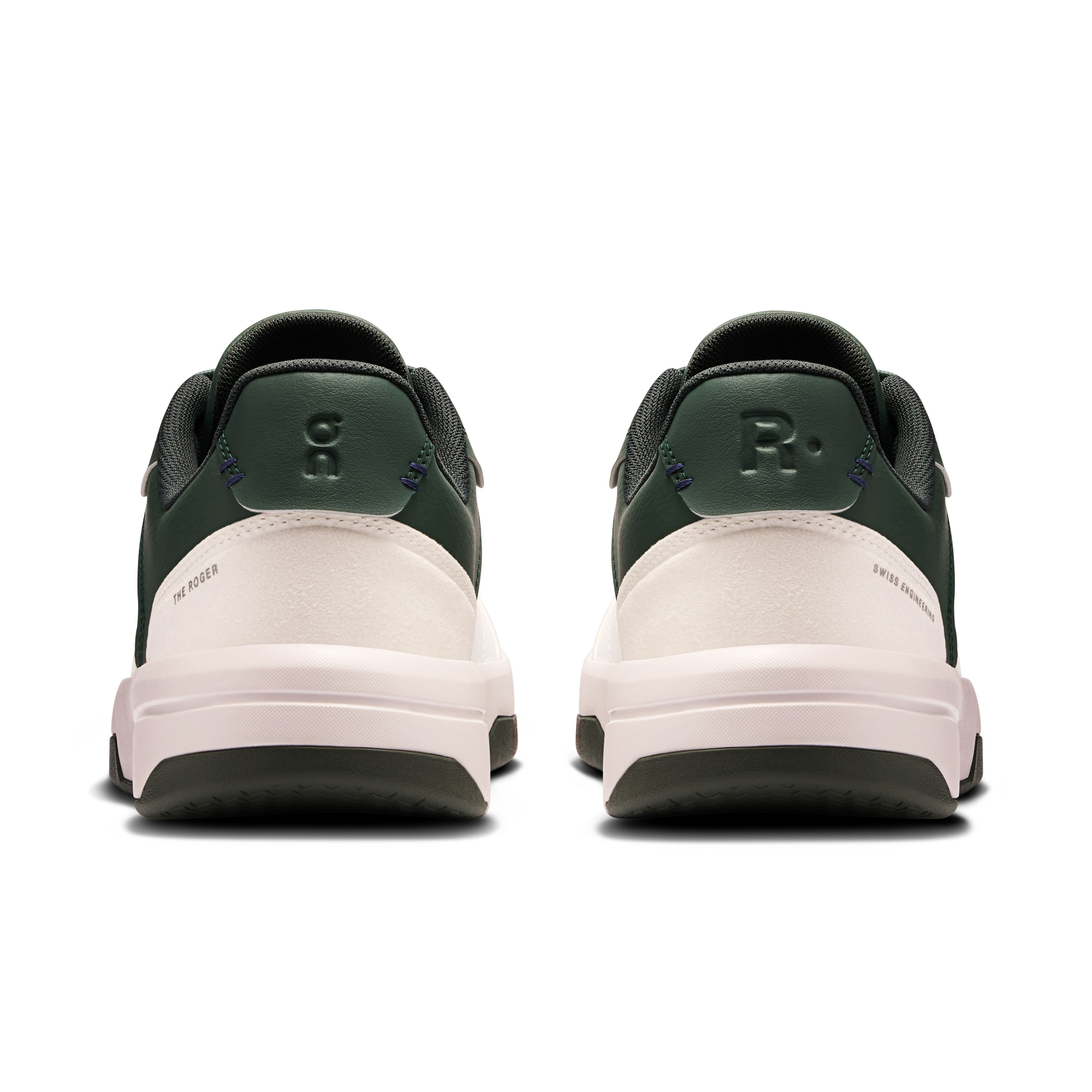 On THE ROGER Clubhouse White & Olive Men Tennis Shoes