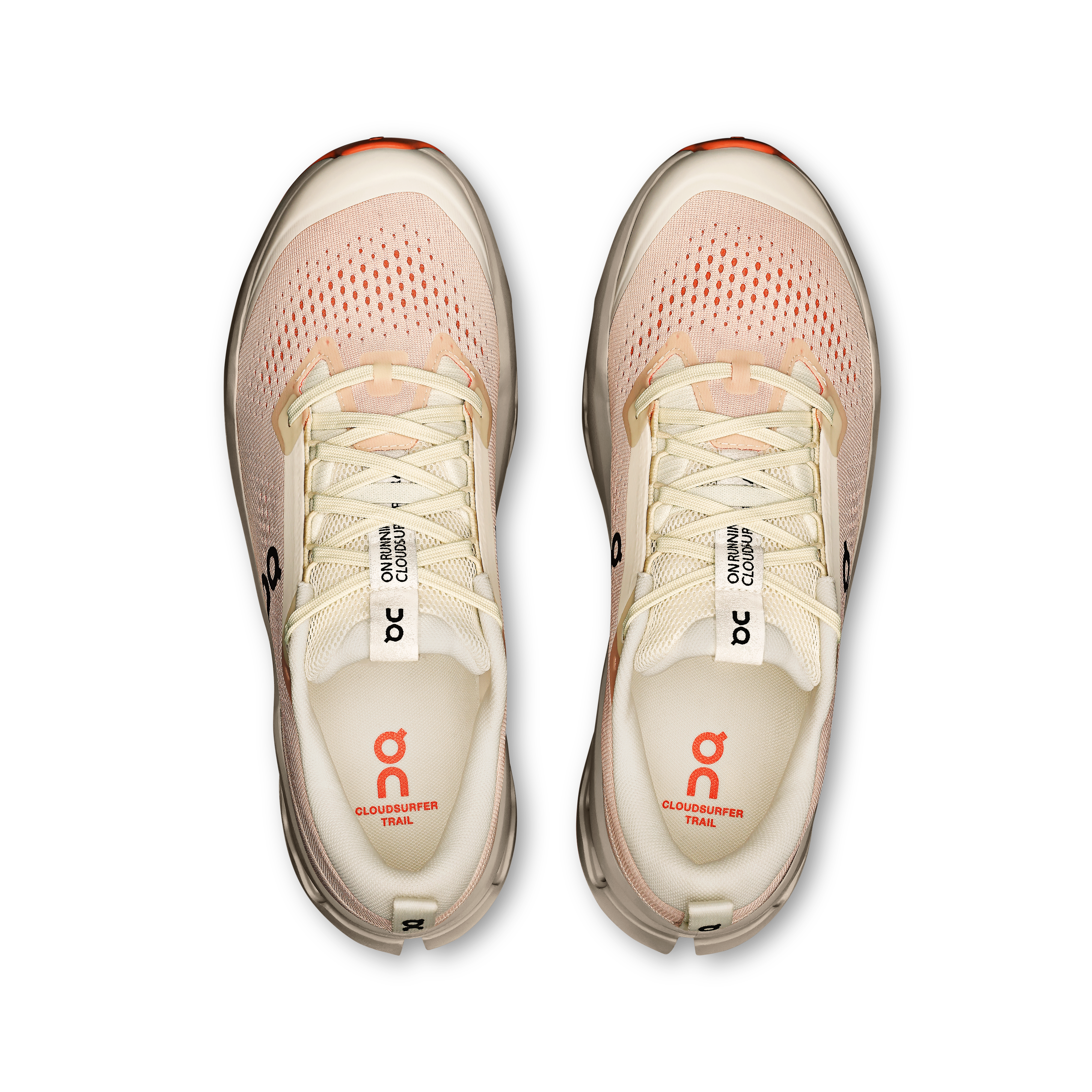 On Cloudsurfer Trail 2 Ivory & Ghost Men Trail running Shoes