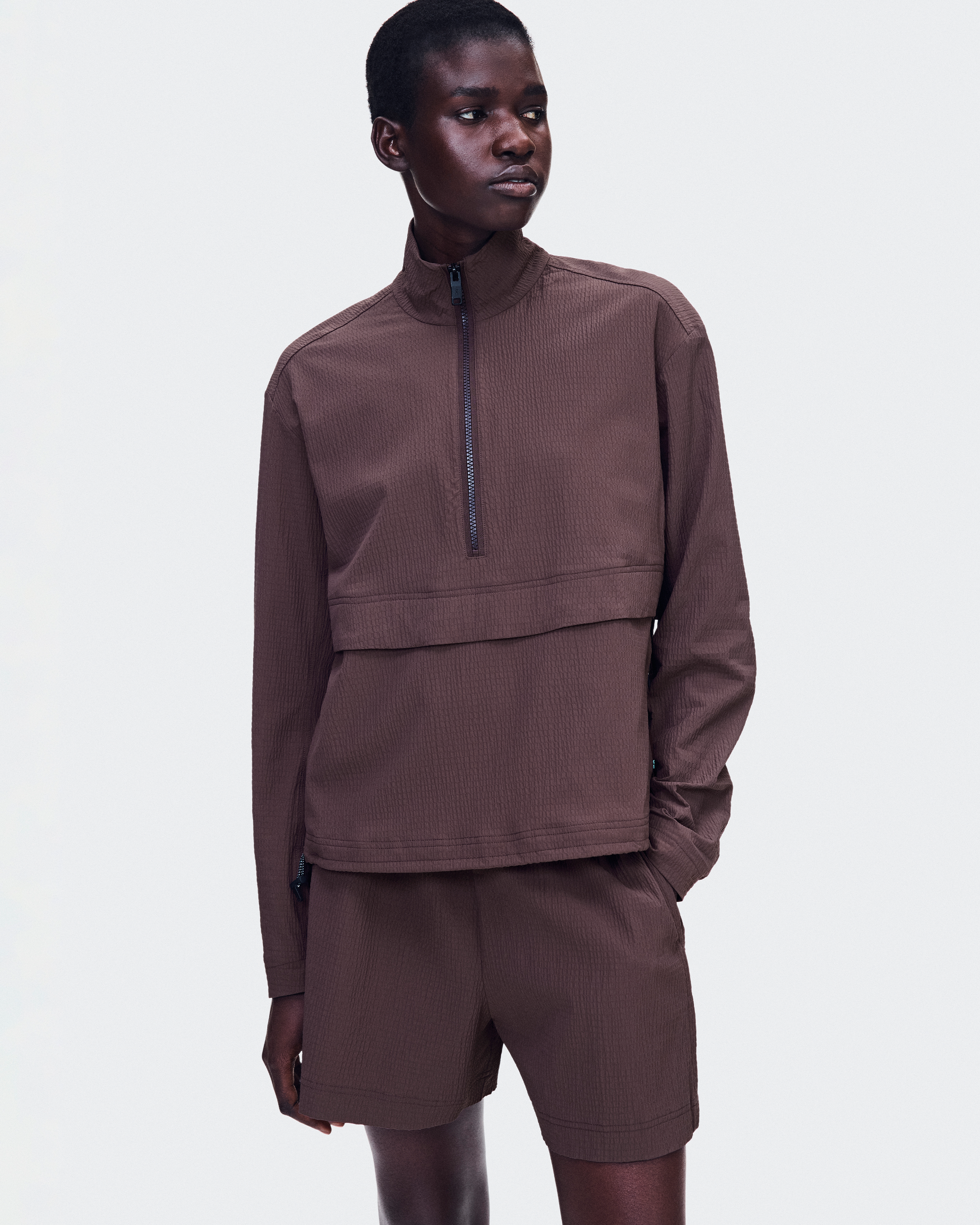 Courtside 1/2 Zip EazeWomen / Mulberry / L