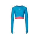 Train Long Sleeve Crop Long-Sleeve Shirt in Malibu