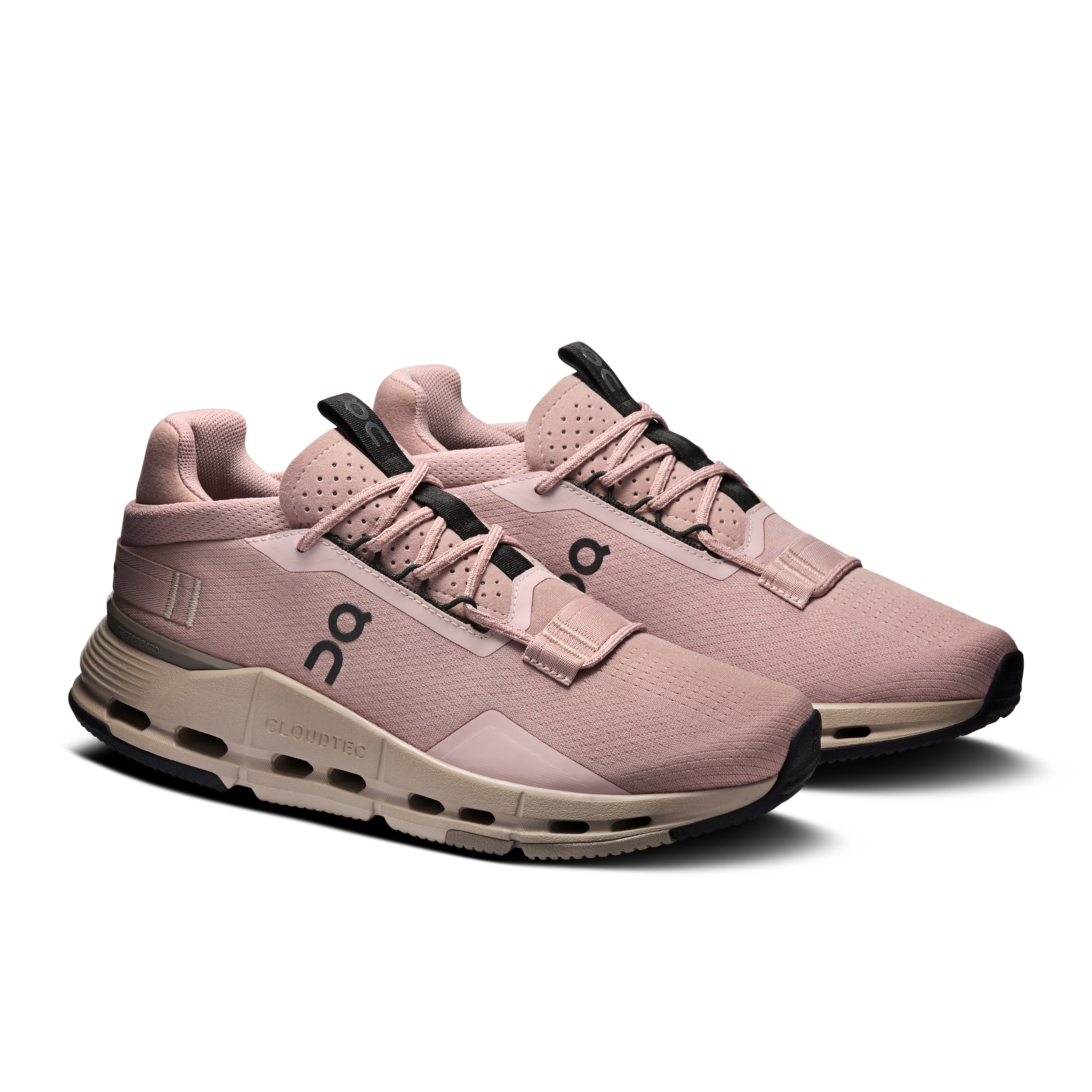 On Cloudnova 2 Biscuit & Desert Femme Active Life Chaussures