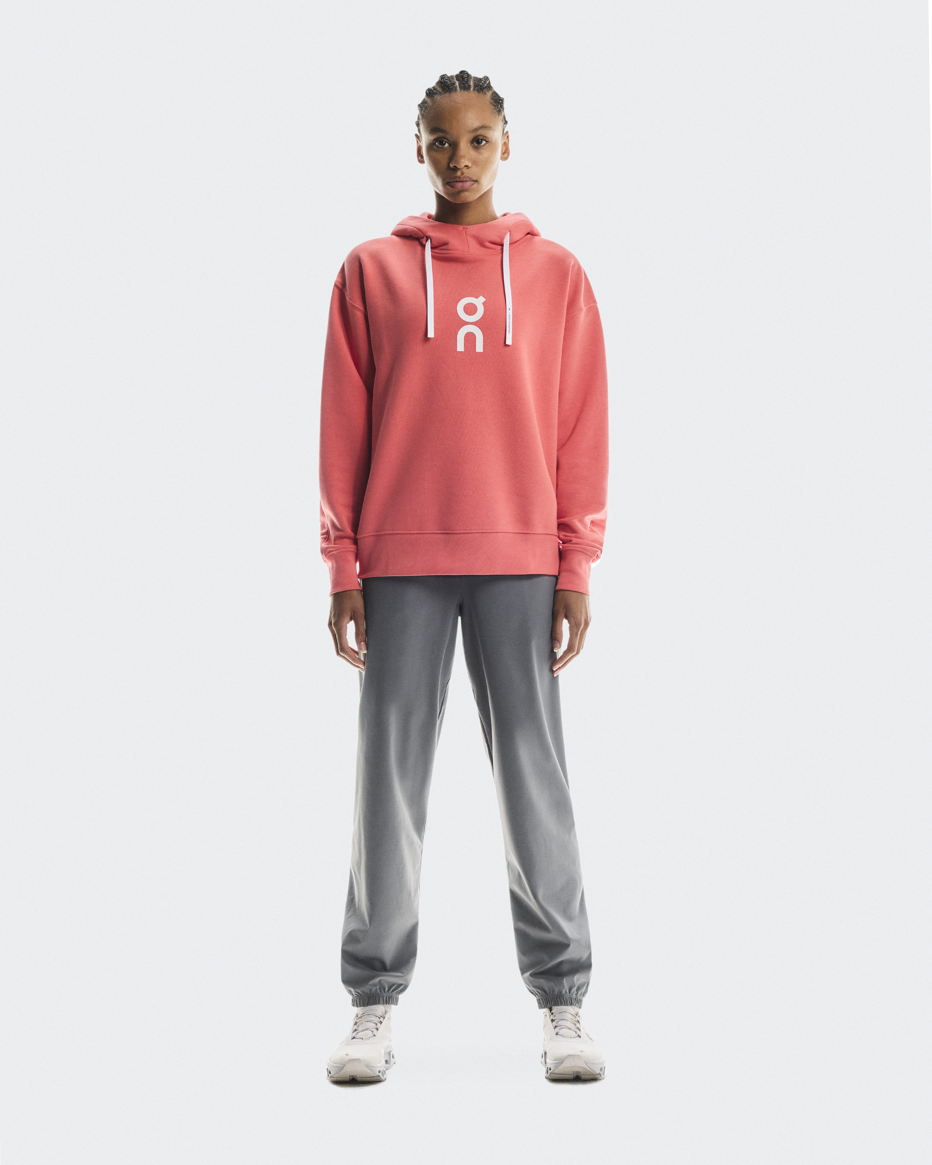 On Club Hoodie per Donna in Coral, Taglia: XS, Polyester