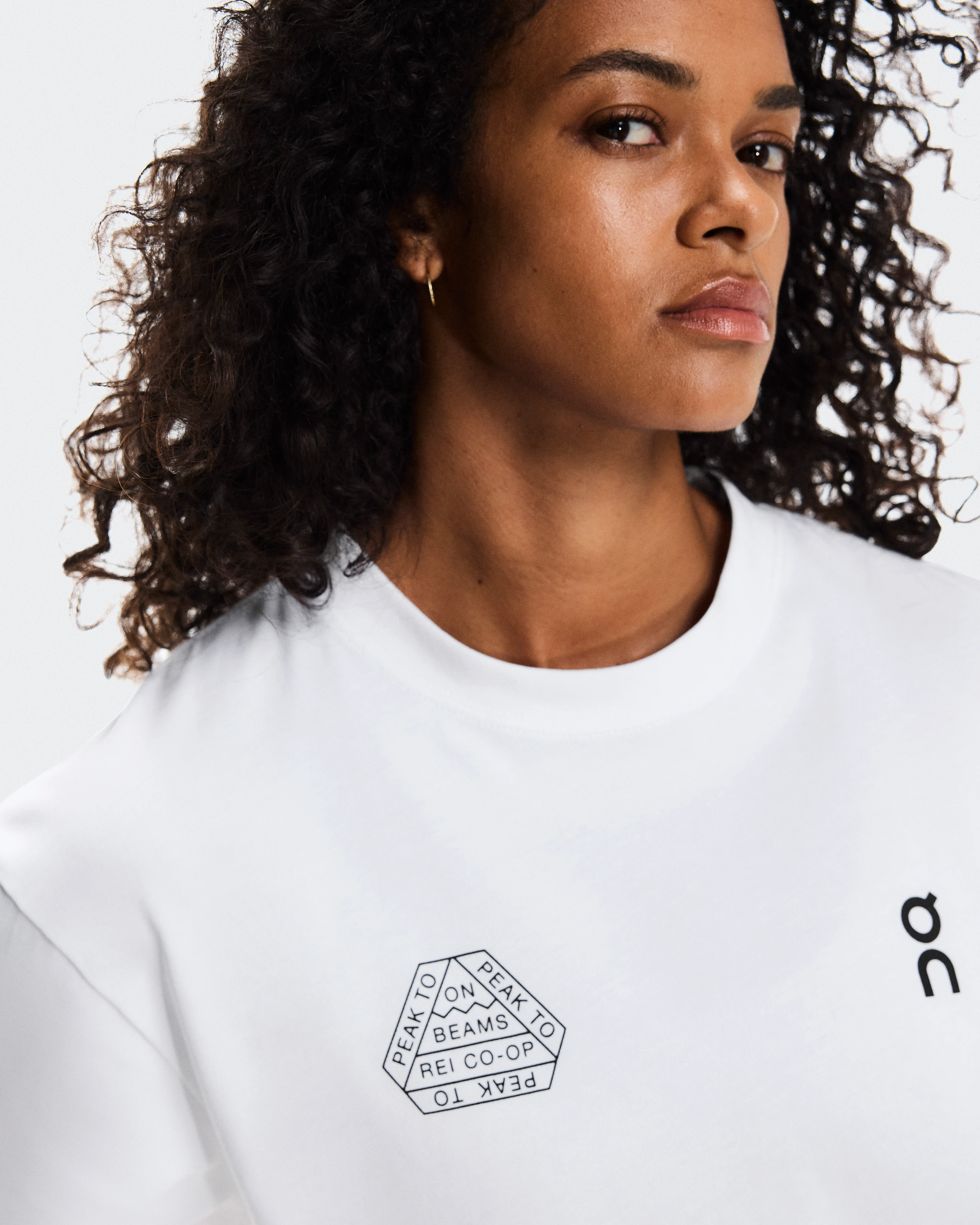 On Studio-T BEAMS REI White Unisex Tops and t-shirts