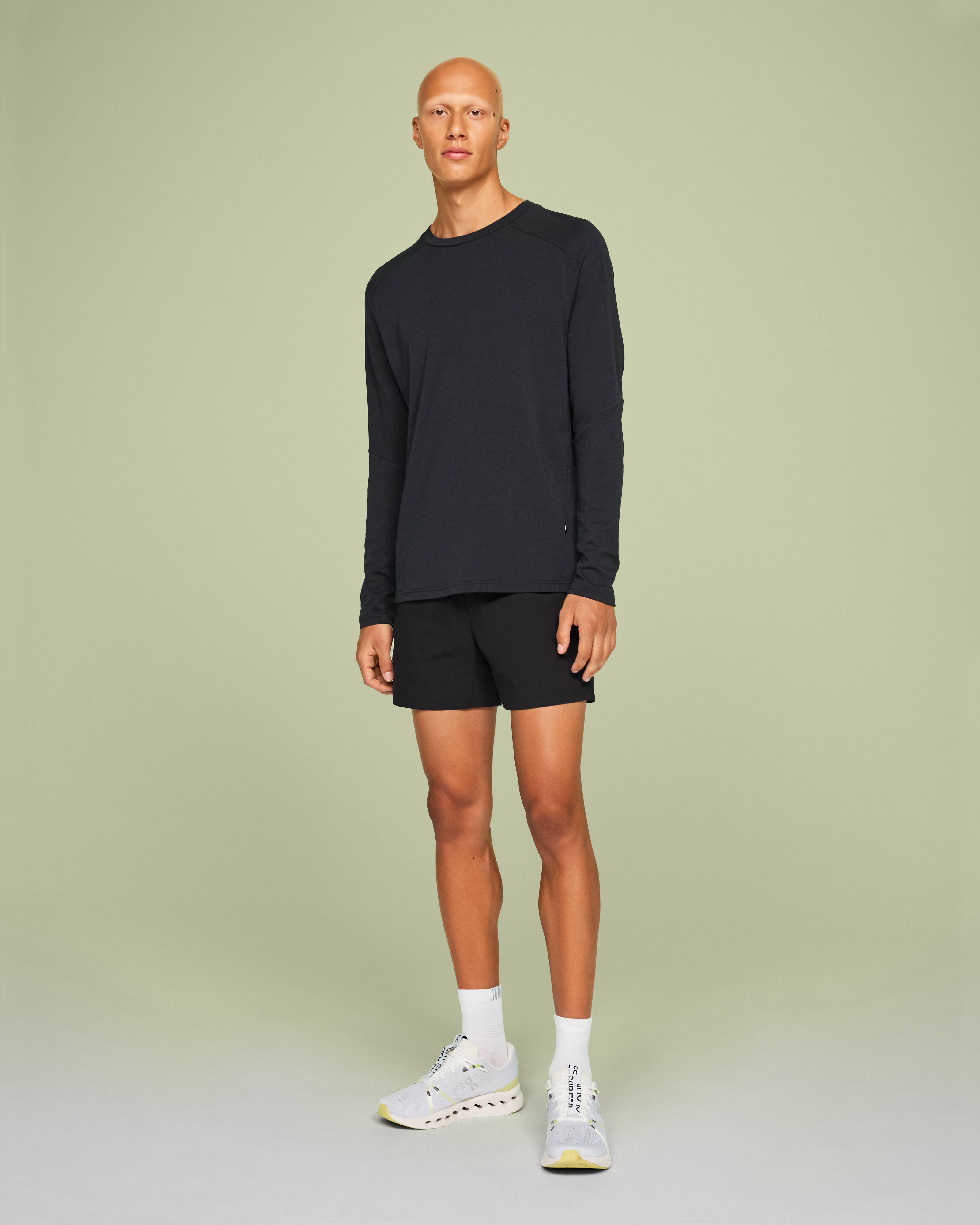 ◆24AW THE COLDEST MOMENT TCM shine long sleeve◆ Men's Focus Long-T | Black | On United States