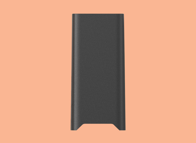 JUUL2 pod shown against peach background