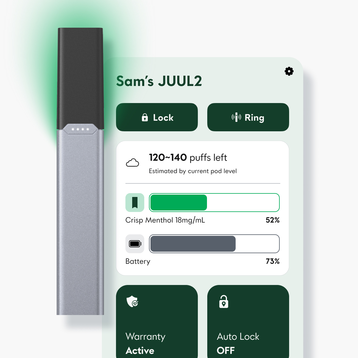 Buy Crisp Menthol JUUL2 pods (Pack of 2) | 18 mg/mL E-Liquid | JUUL