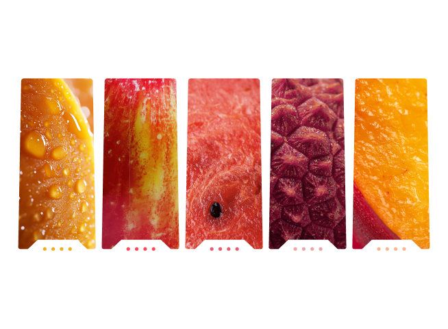 JUUL2 pods shown in Apple, Lychee, Mango, Watermelon, and Peach