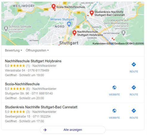 Google-lokale-Ergebnisse