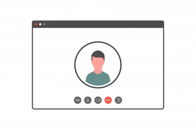 video-call-window-flat-style