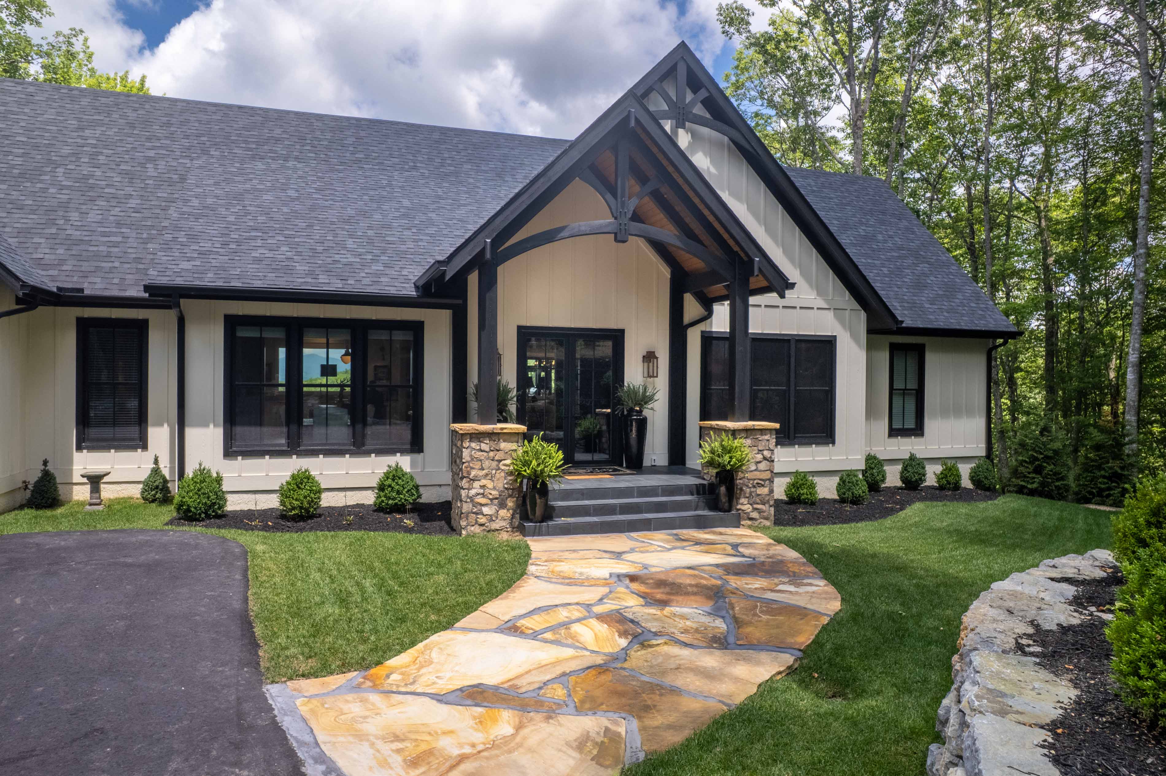 The front of the Flemming home in Glenville, NC. 