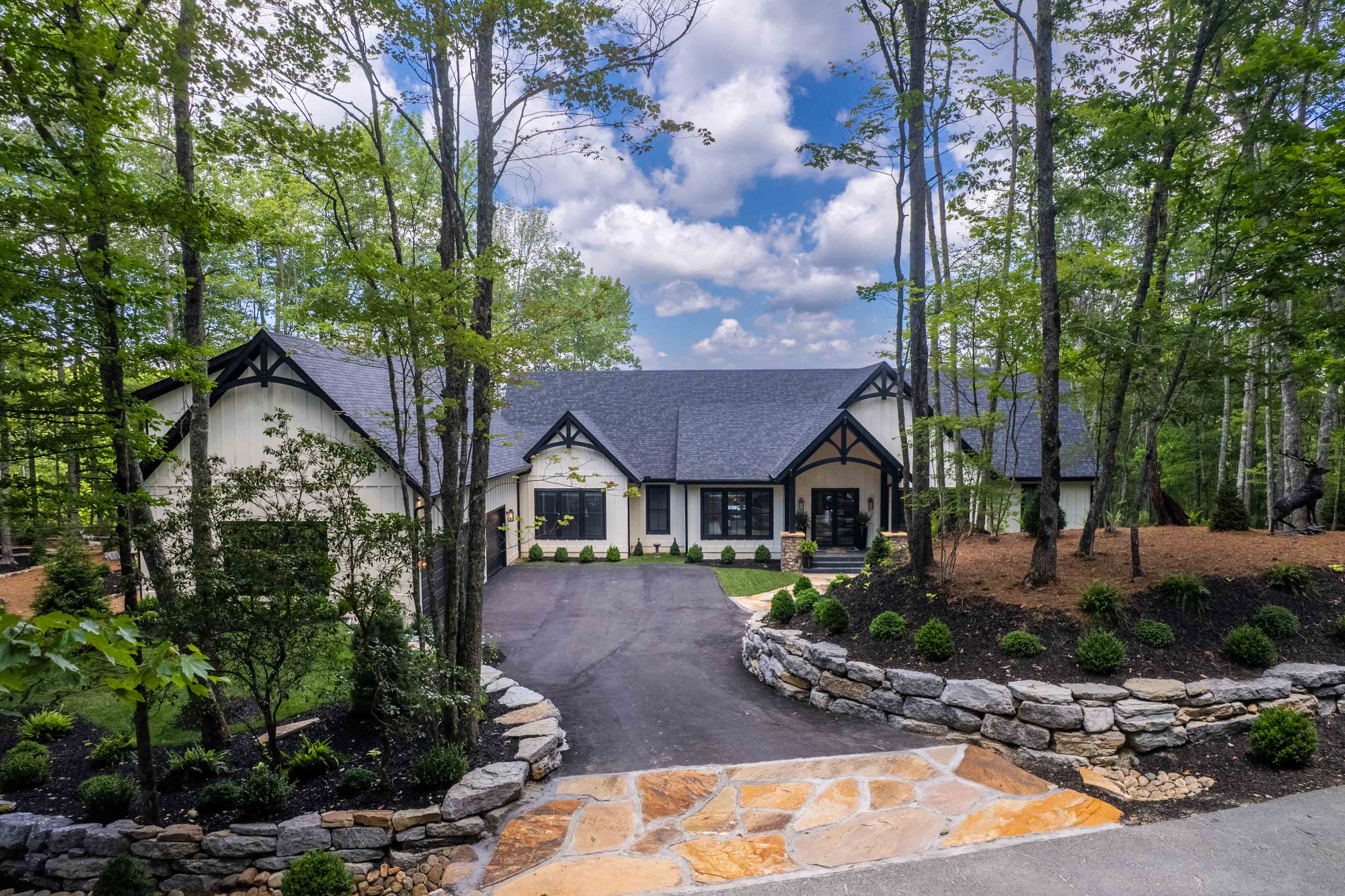 The front of the Flemming home in Glenville, NC. 