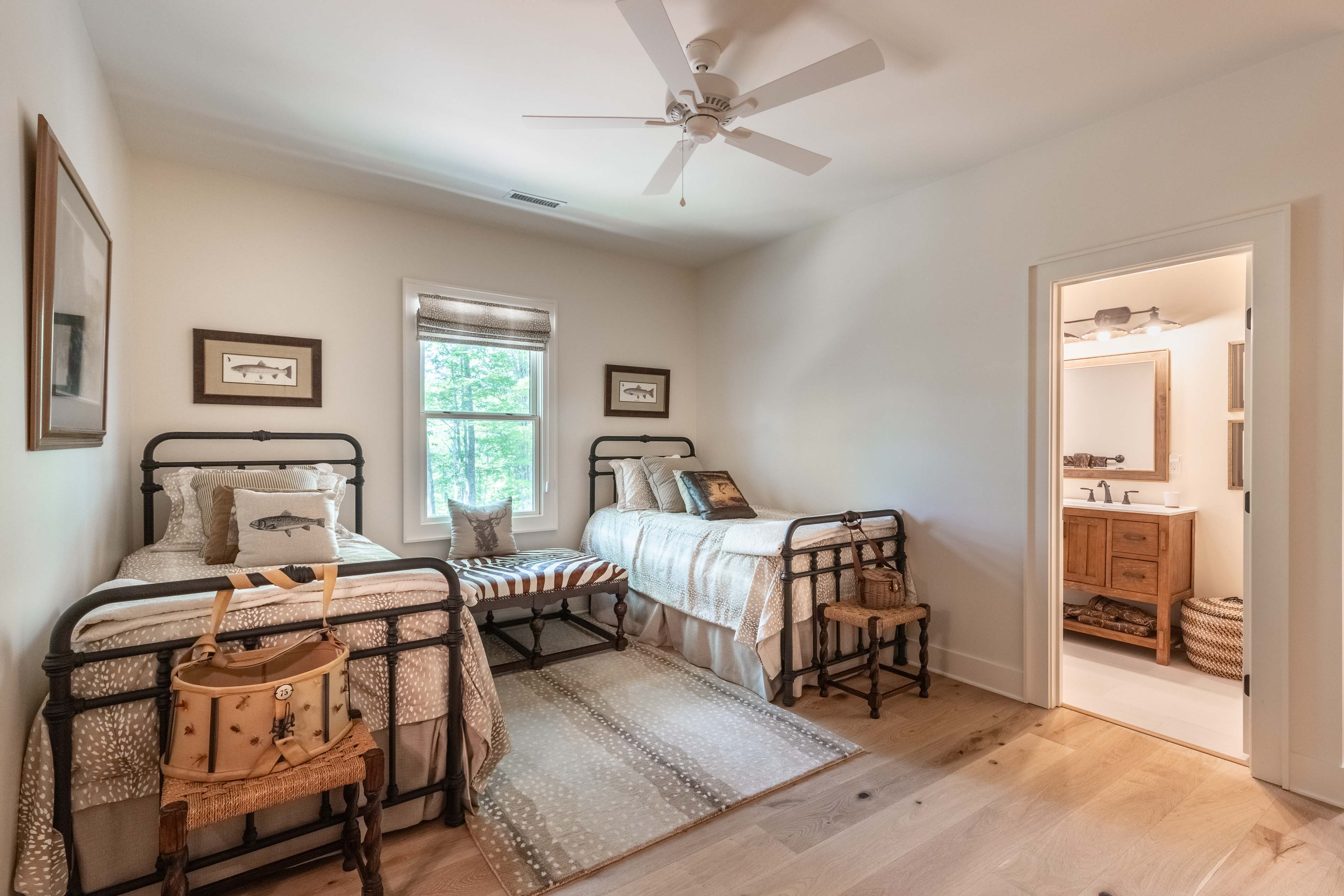 Guest room of the Flemming home in Glenville