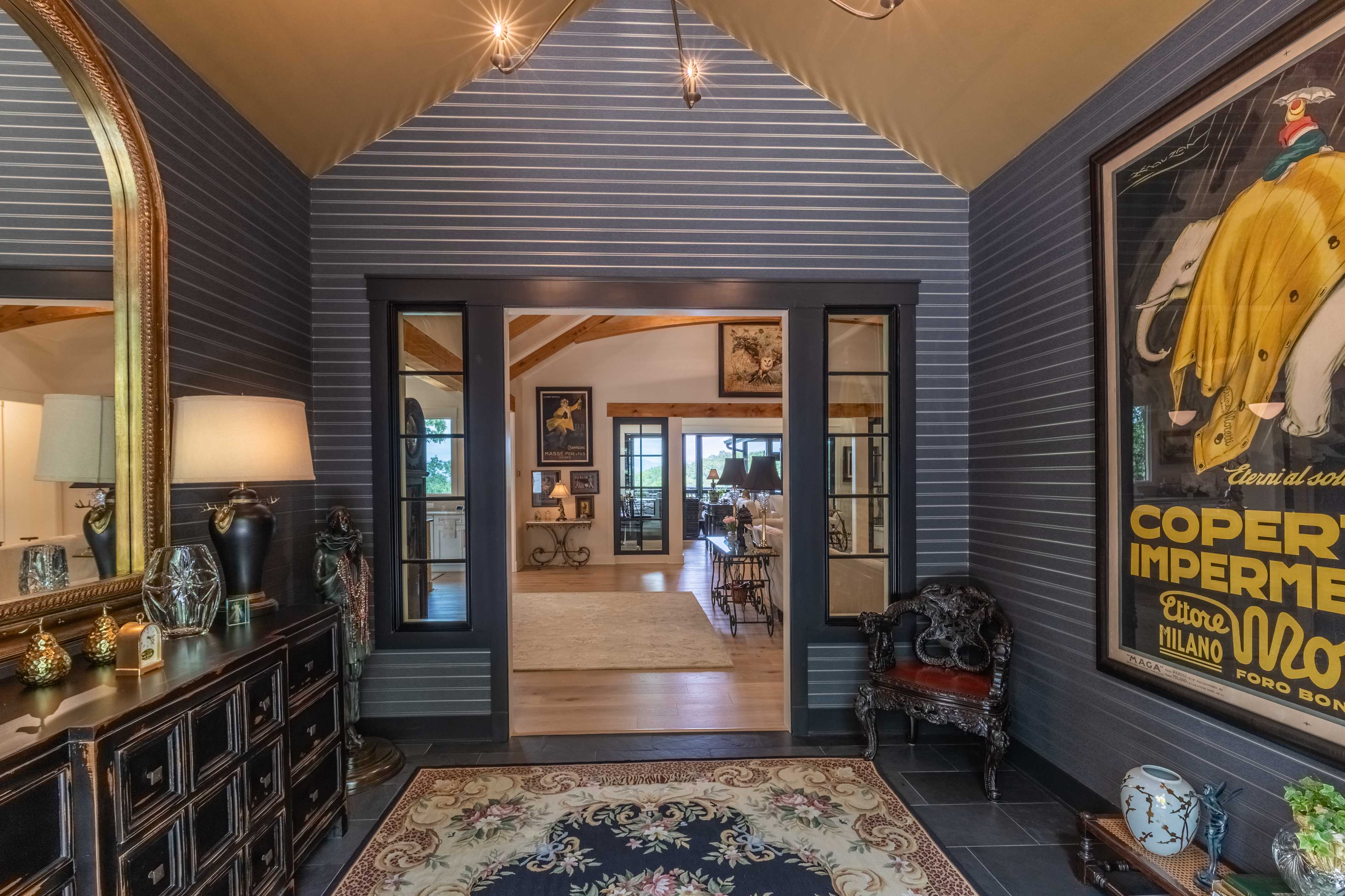Alternate view of the parlor room in the Flemming home