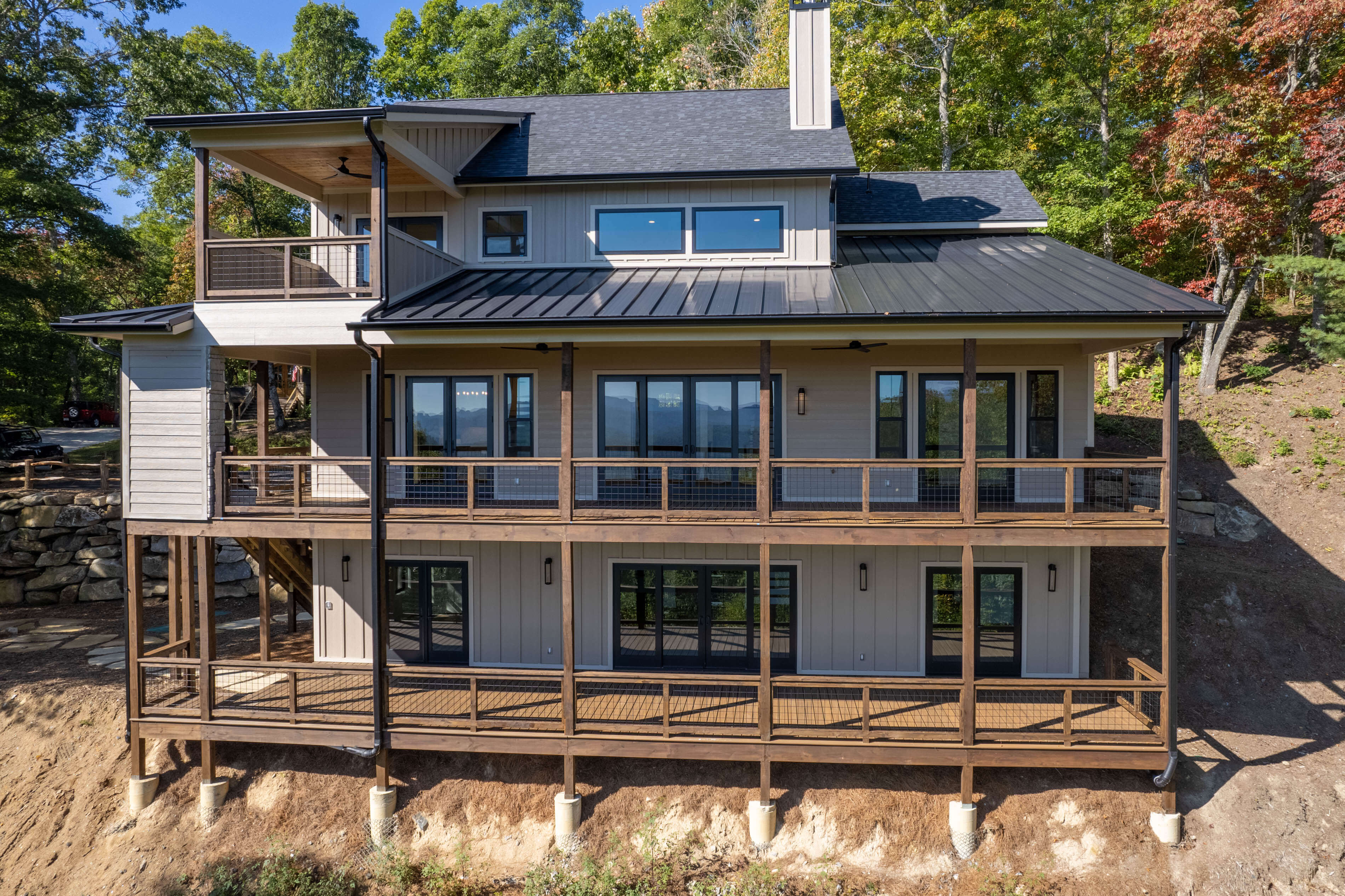 Back view of the Sill home in BLR
