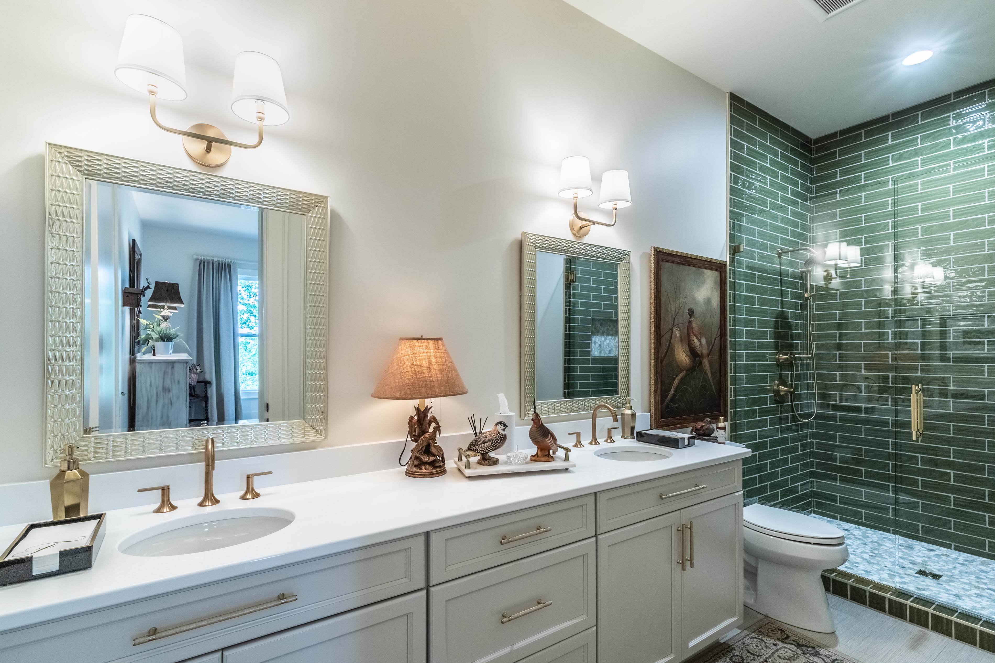 Master bath in the Flemming home in Glenville