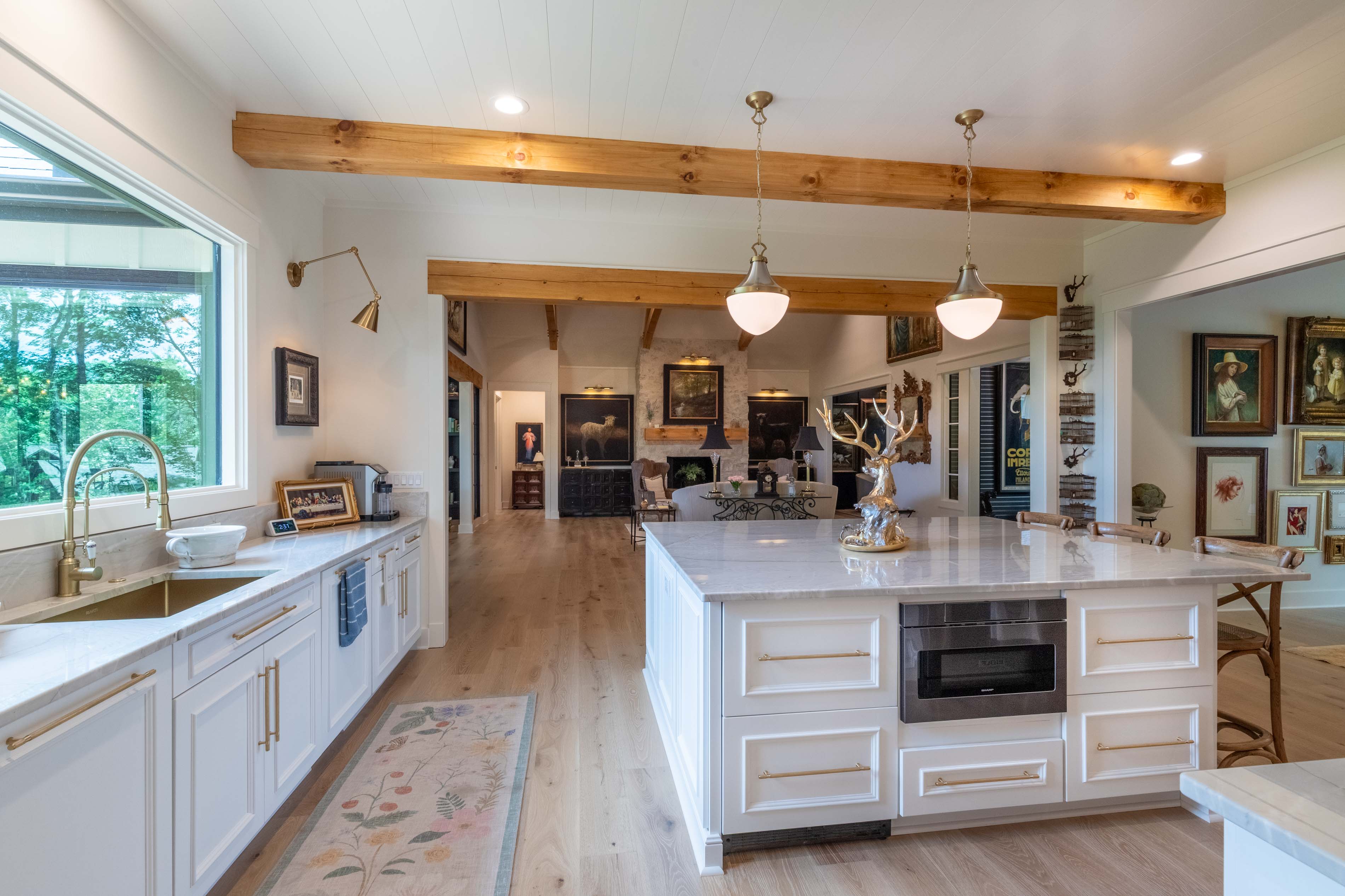 View of the kitchen in the Flemming home in Glenville, NC