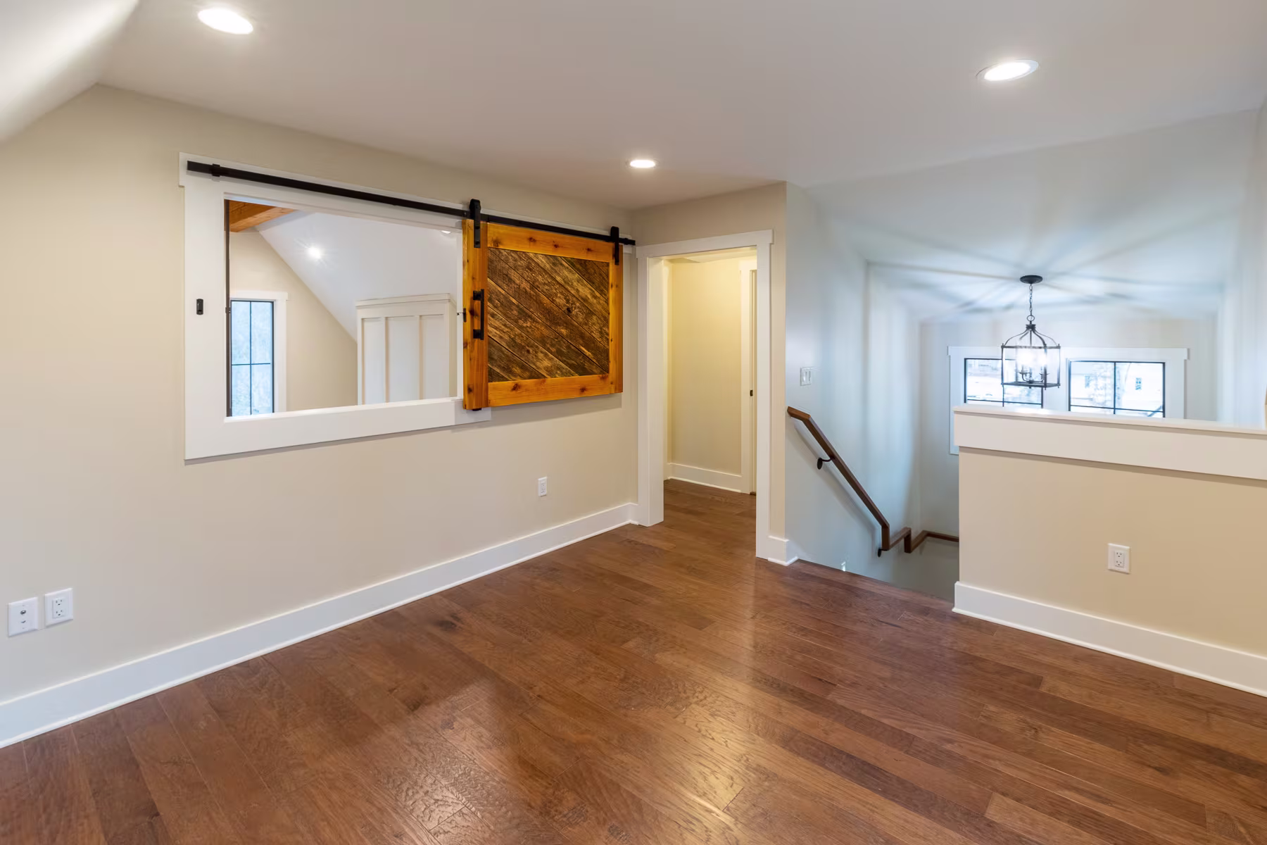 The upstairs flex space at the Geiger residence in Cullowhee, NC.