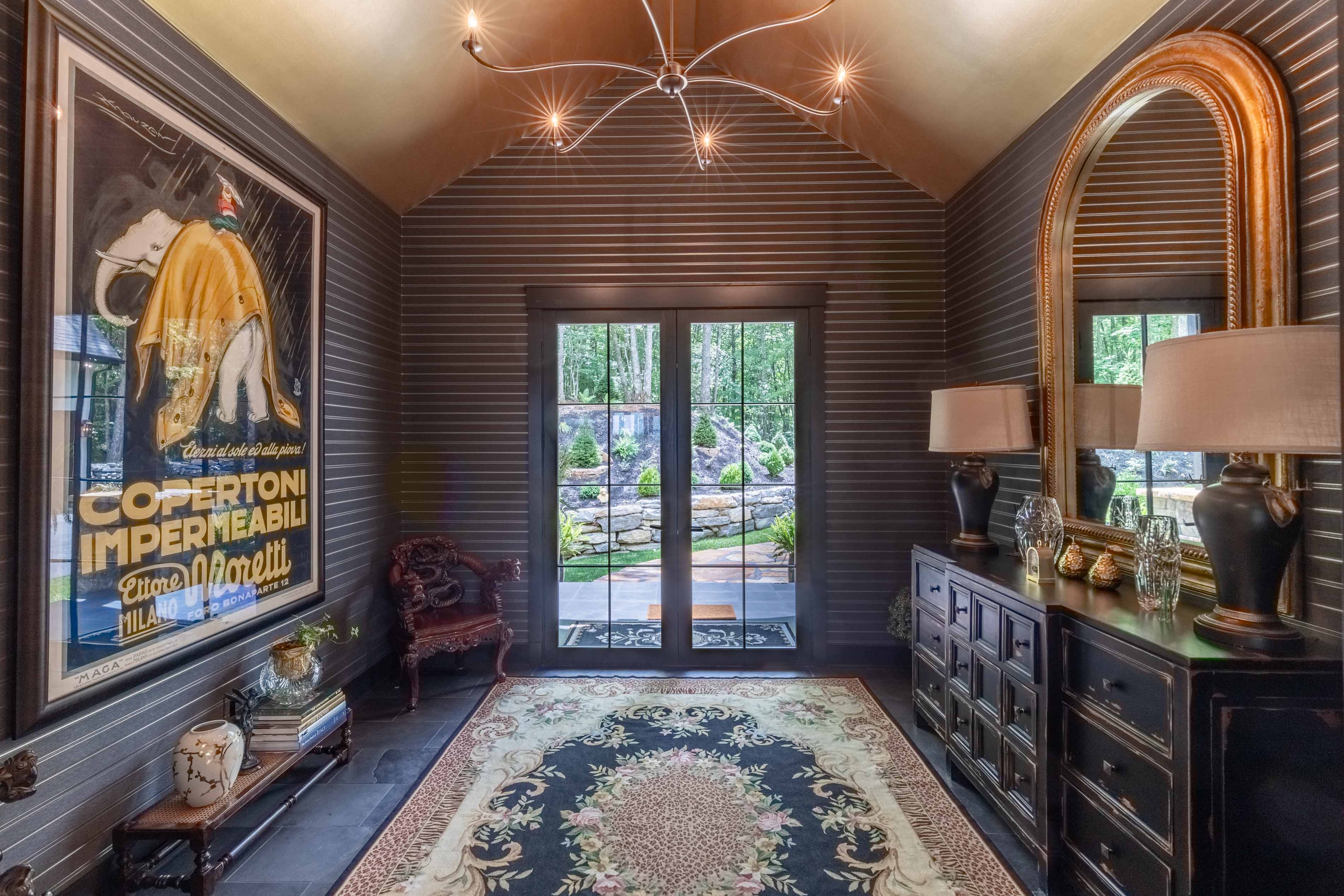 Back room of the Flemming home in Glenville, NC.