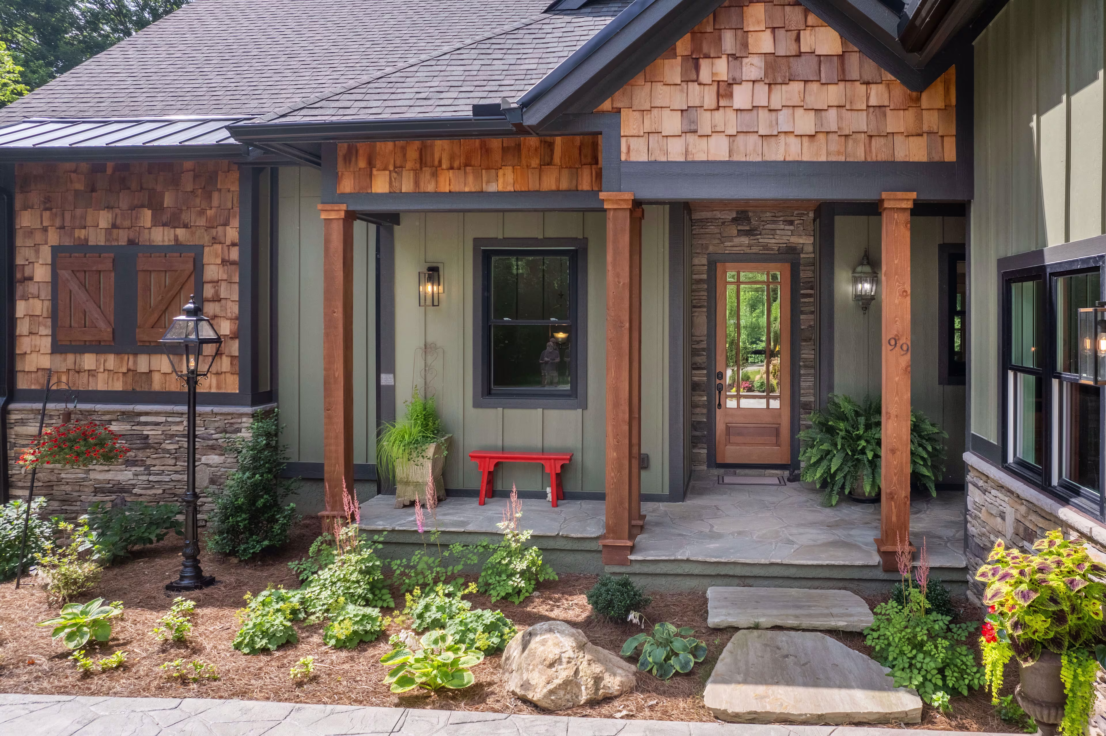 Exterior front of Leite home in Asheville.