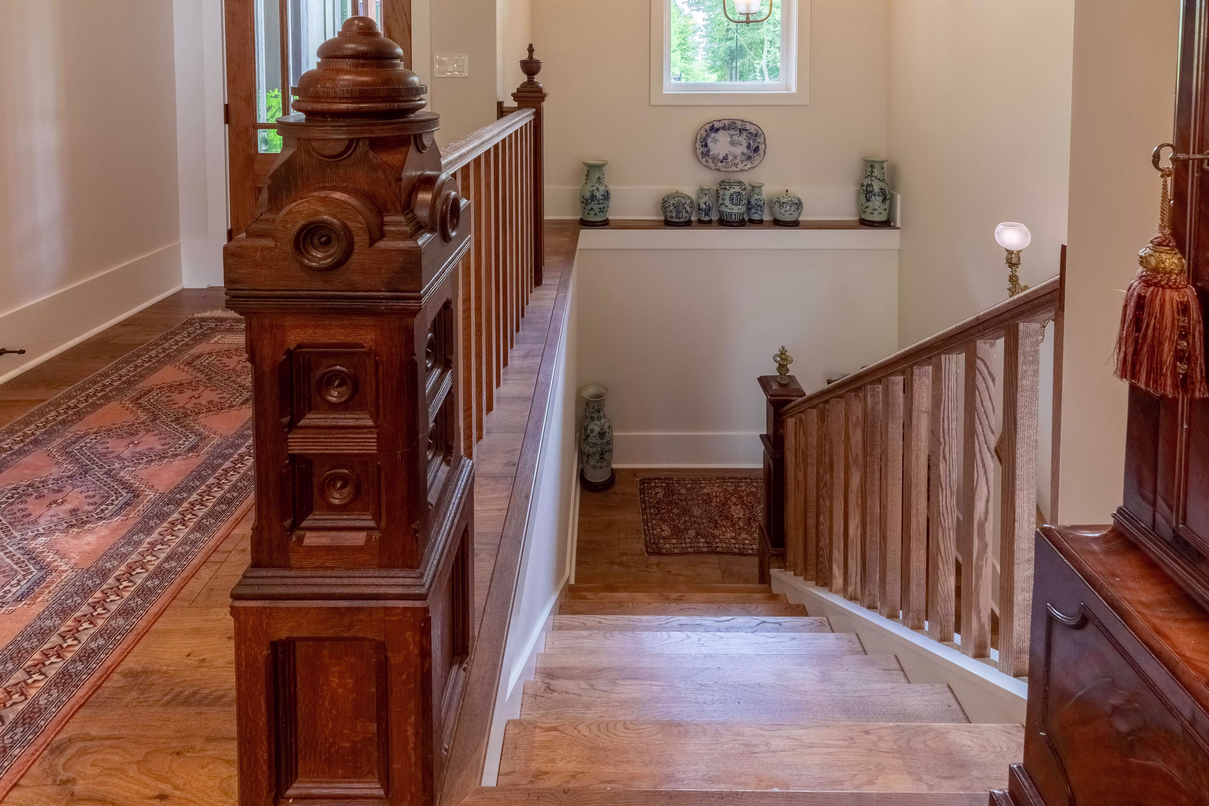 Owner-supplied Newel-Post in Leite Home in Asheville