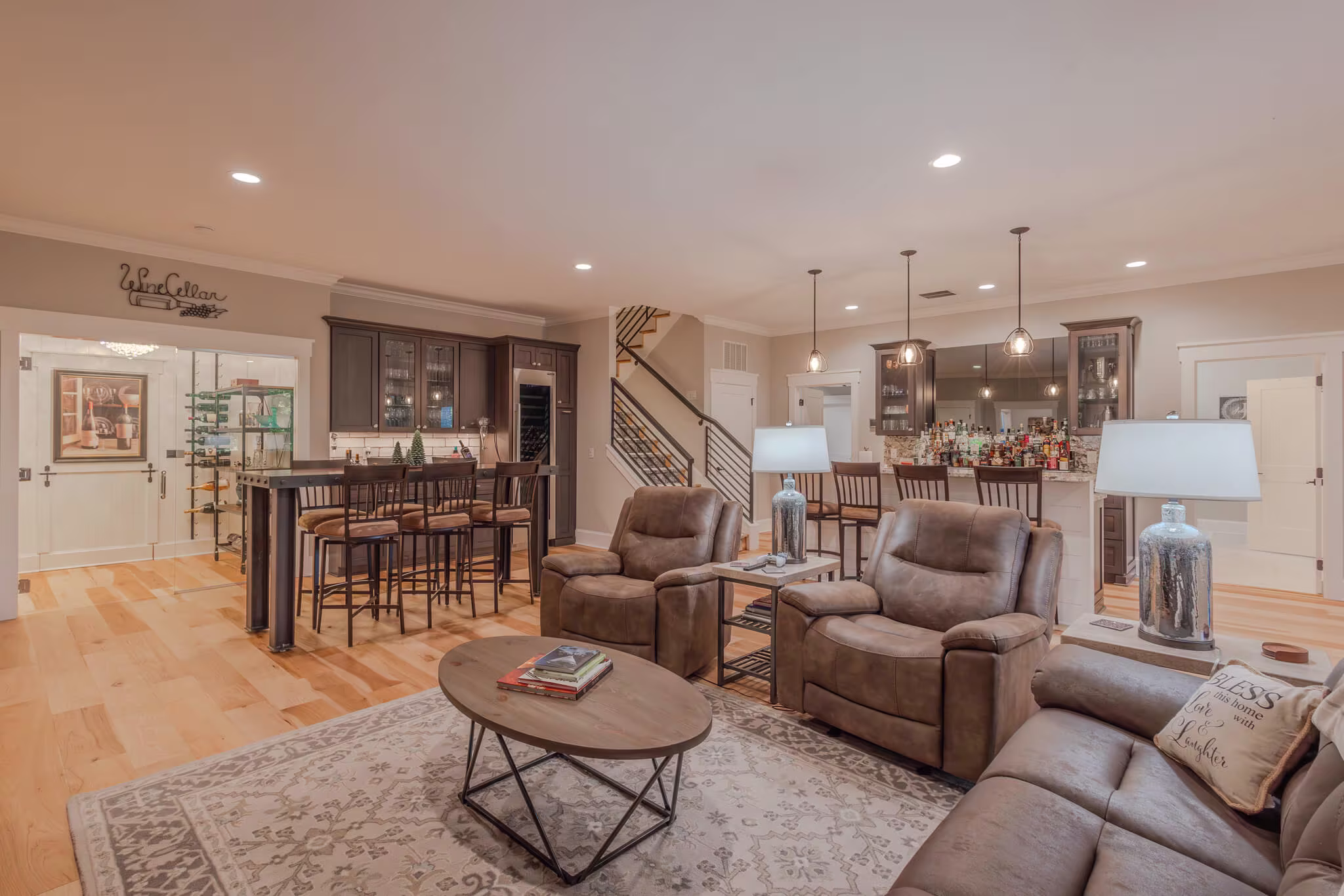 Completed Sundog Homes custom home for the Jebbett family in Tuckasegee's Bear Lake Reserve community. 