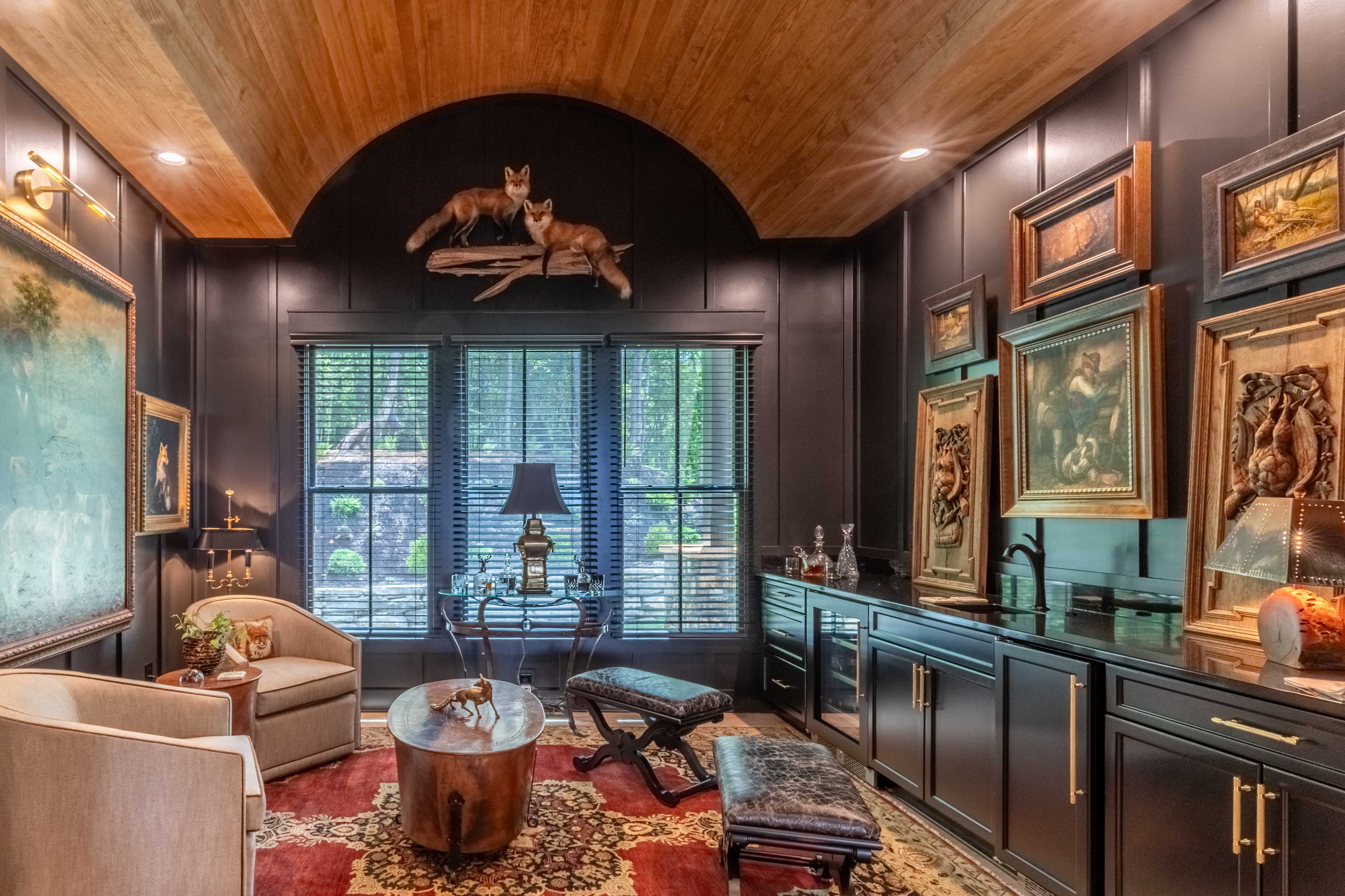 The gallery room of the Flemming home in Glenville, NC. 