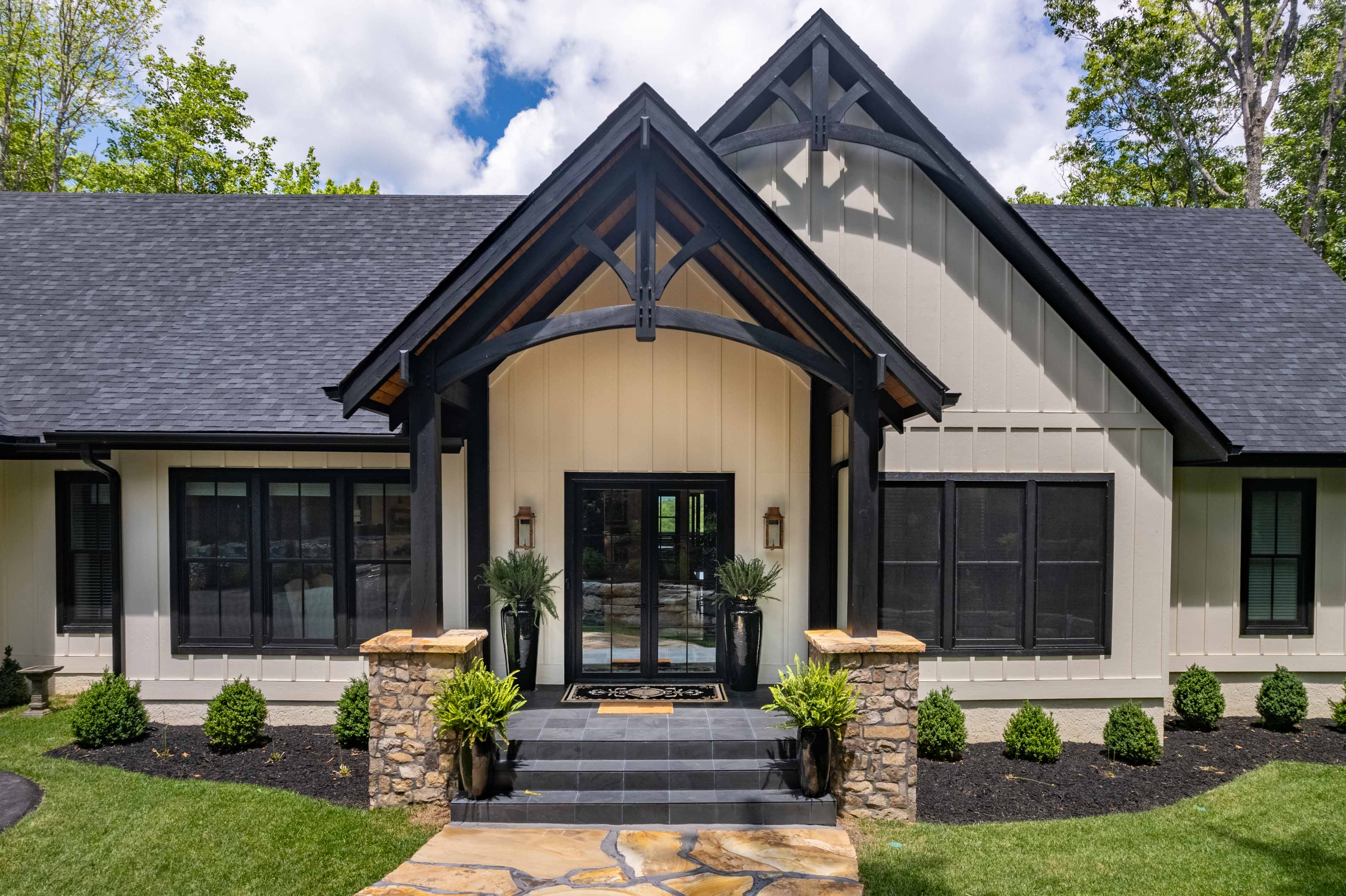 The front of the Flemming home in Glenville, NC. 