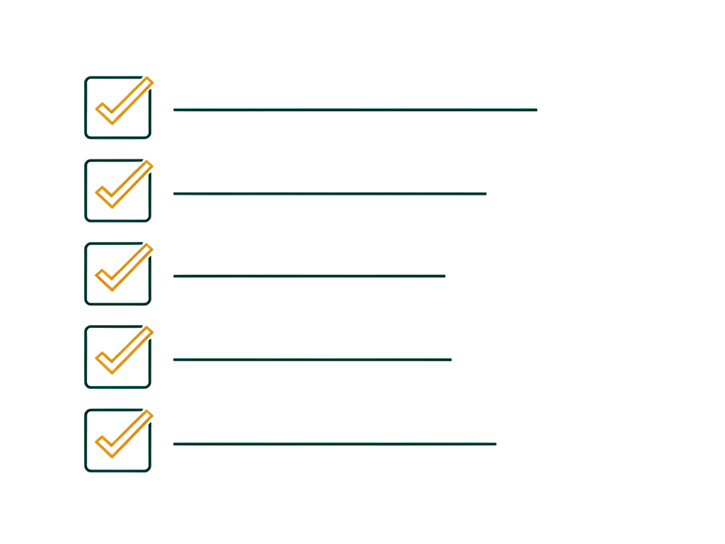 A five-item checklist illustrating the five concrete steps every executive can take to ethically manage how AI gets used inside their organization.