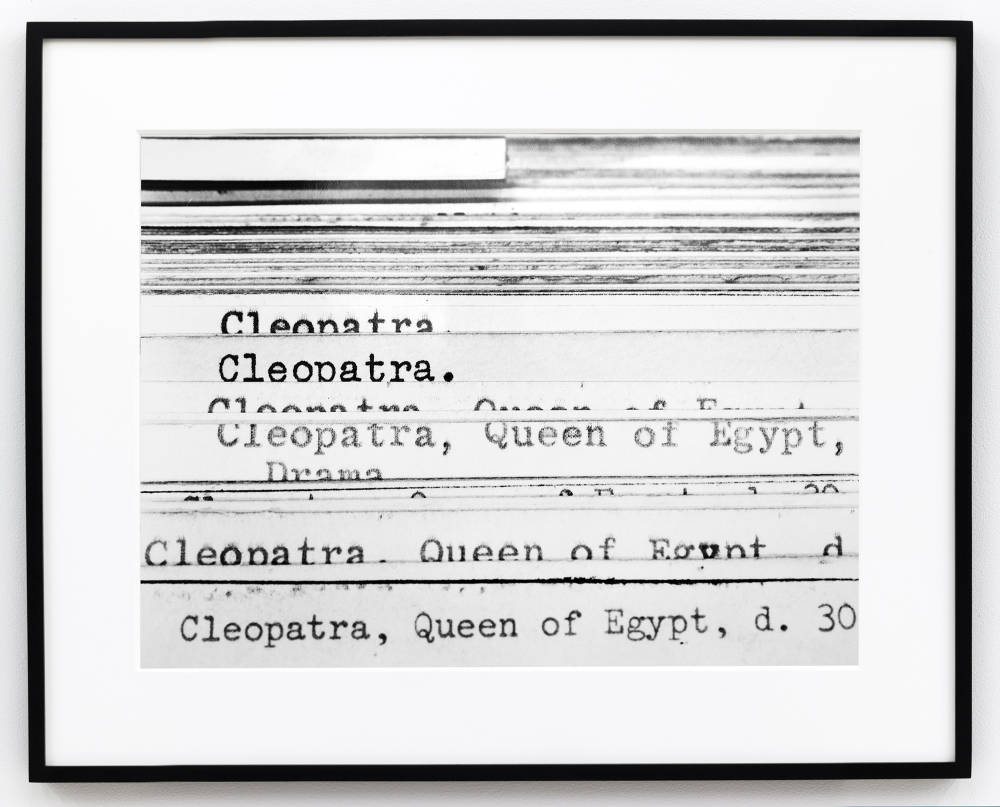 Untitled (Cleopatra), 1997
(Card Catalogue)
Gelatin silver print
16 ½ × 22 ¼ in.