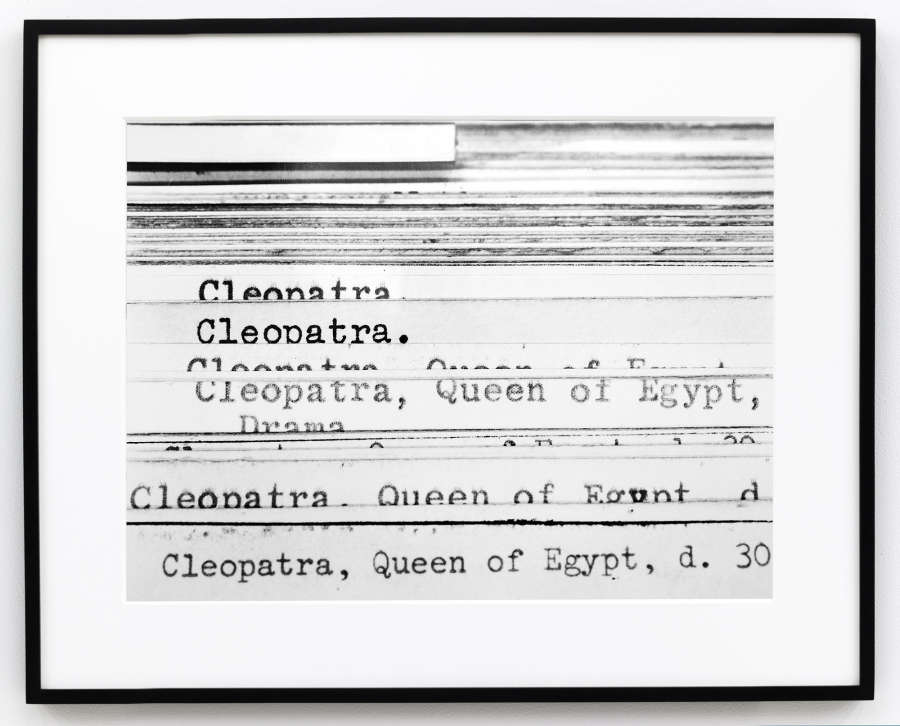 Untitled (Cleopatra), 1997
(Card Catalogue)
Gelatin silver print
16 ½ × 22 ¼ in.