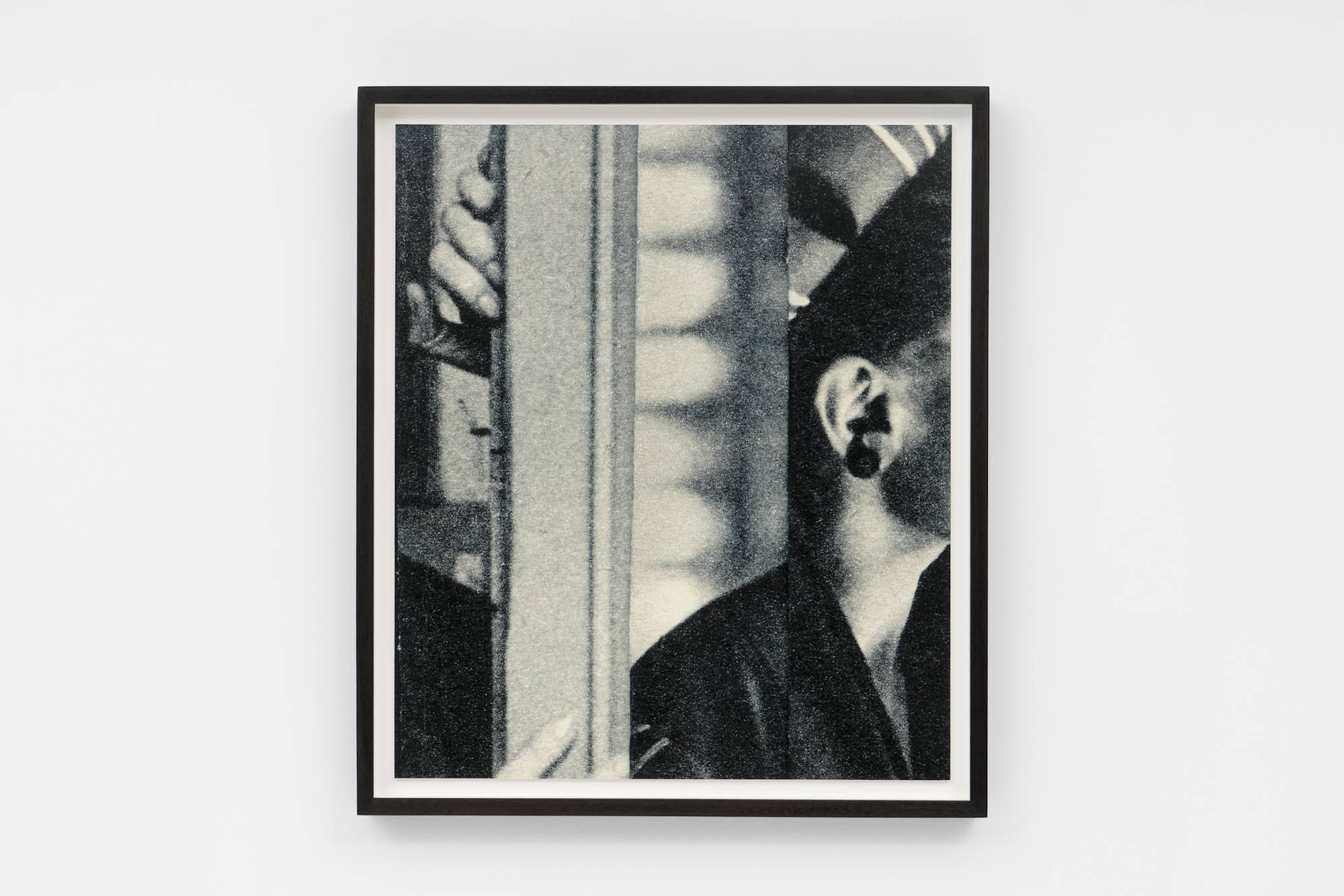 Erica Baum, Eavesdrop, 2025, (Fabrications), Archival pigment print, 18 ⅞ × 16 in. (47.94 × 40.64 cm), Edition of 6 plus II AP