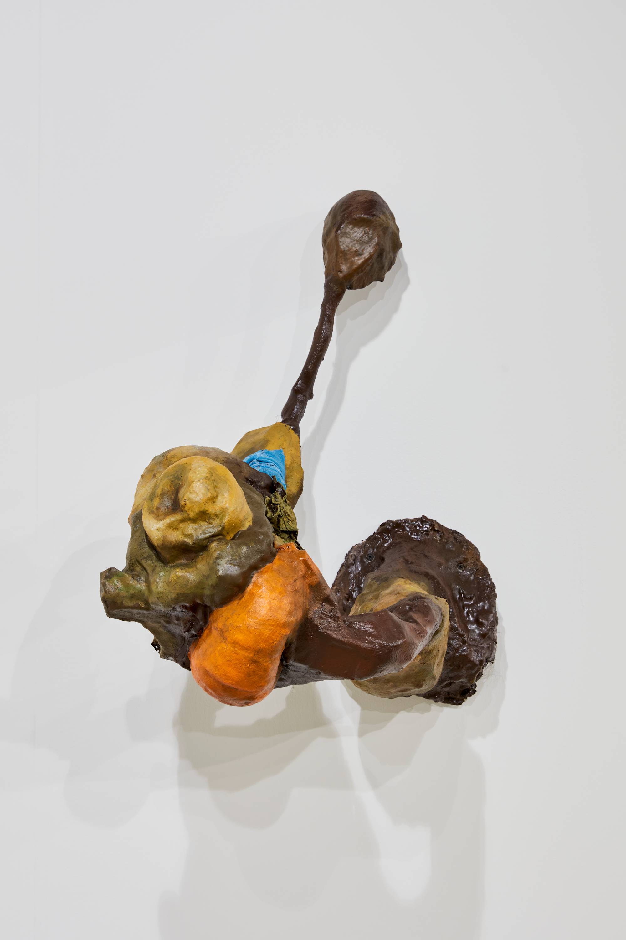 Tempus Fugit (Time Flies), 2022, Wood, cast foam, polyurethane resin, aquaresin, fabric, paint, 27 × 18 × 20 in.